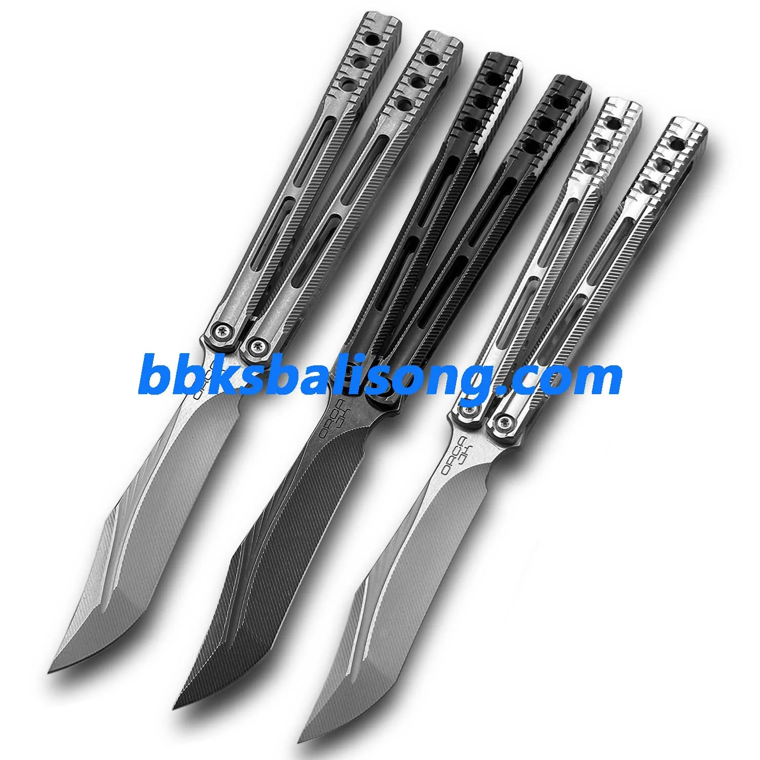 Baliplus Orca V1.5 Balisong Clone Titanium Handle Bushings System - Image 5