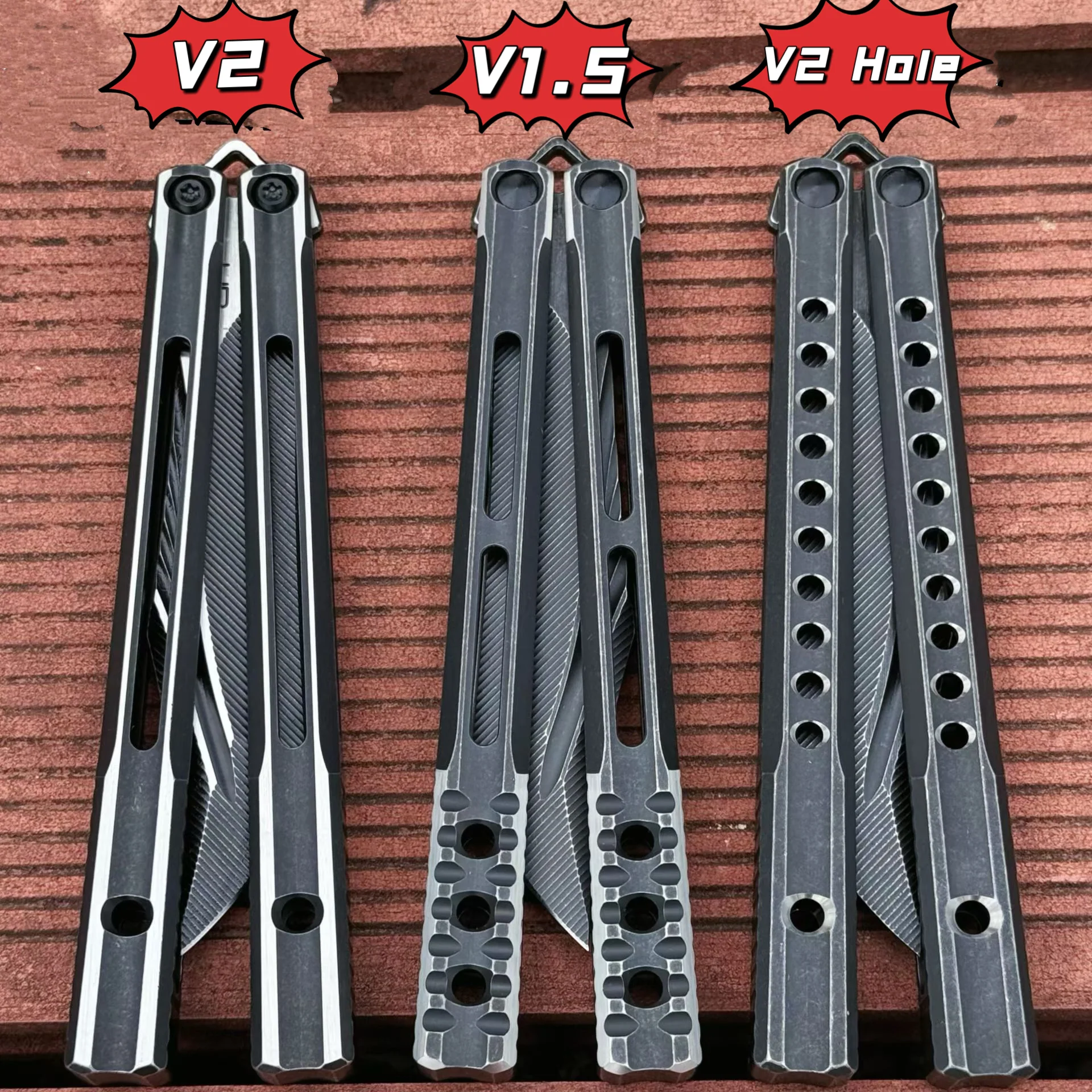 Baliplus Orca V2 Balisong Clone Titanium Handle Bushings System - Image 9
