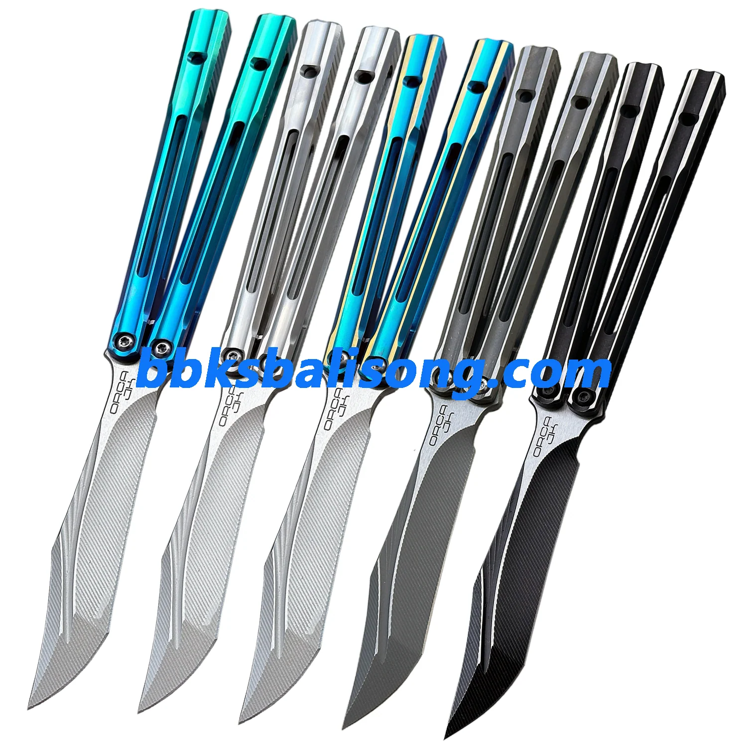 Baliplus Orca V2 Balisong Clone Titanium Handle Bushings System - Image 10