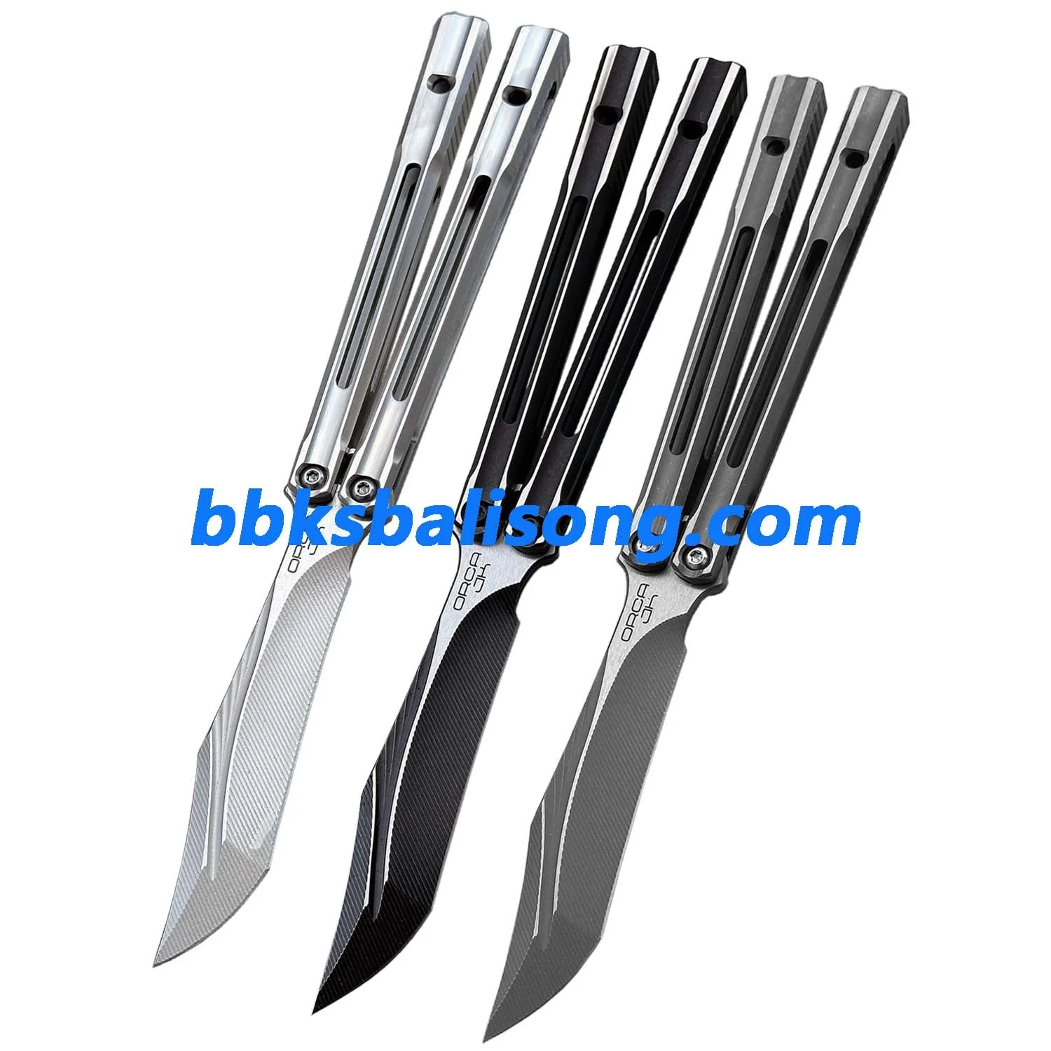 Baliplus Orca V2 Balisong Clone Titanium Handle Bushings System - Image 13