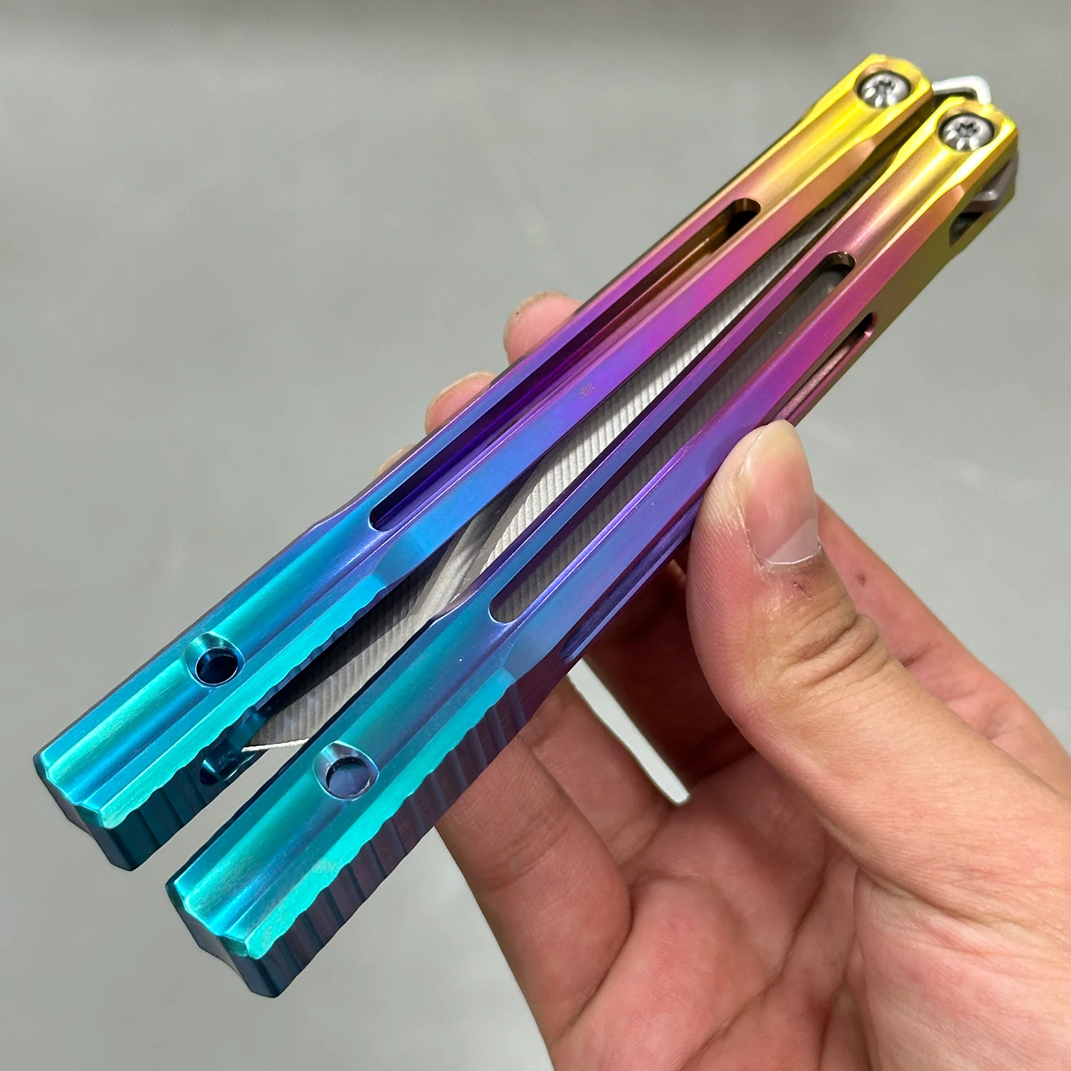 Baliplus Orca V2 Balisong Clone Titanium Handle Bushings System - Image 17