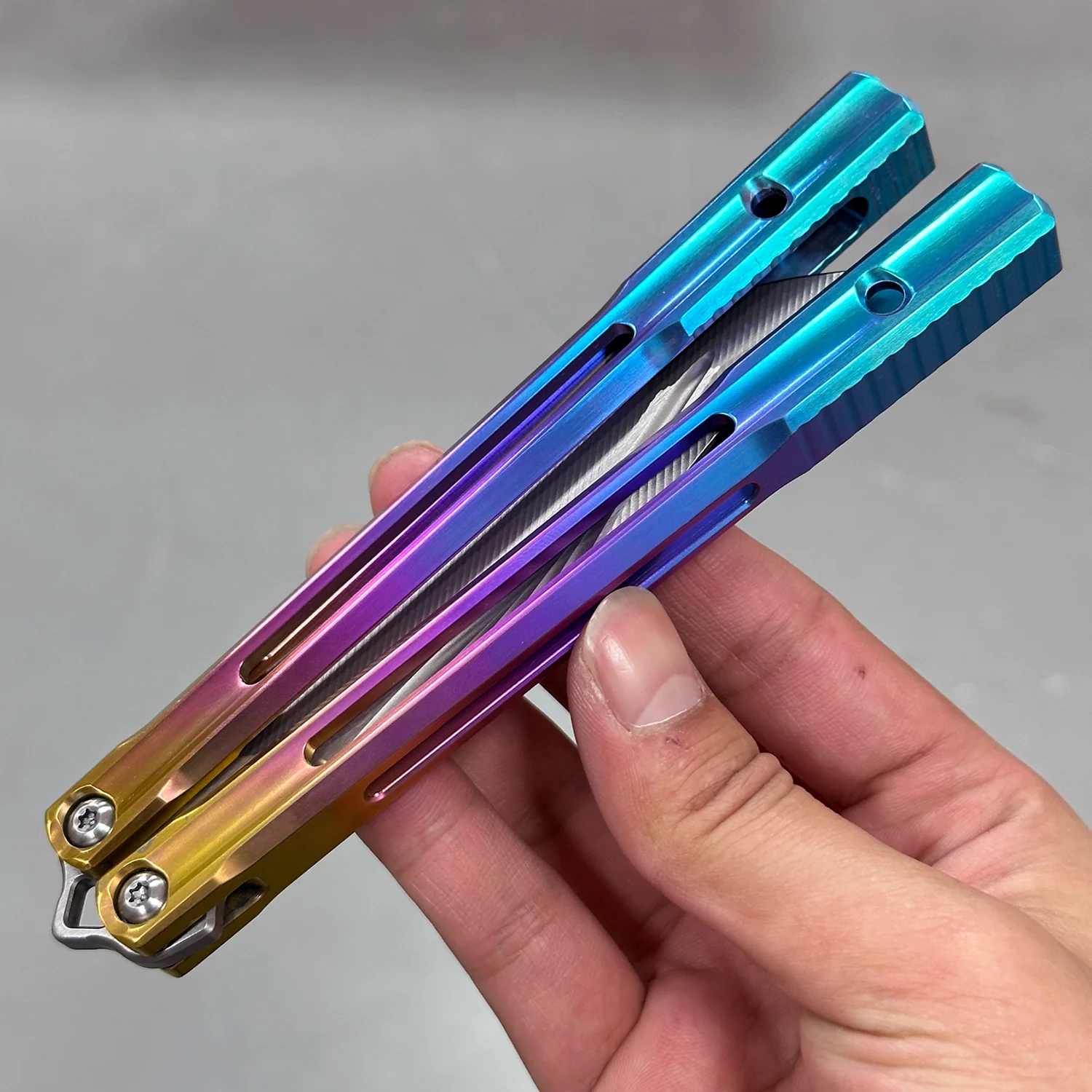 Baliplus Orca V2 Balisong Clone Titanium Handle Bushings System - Image 20