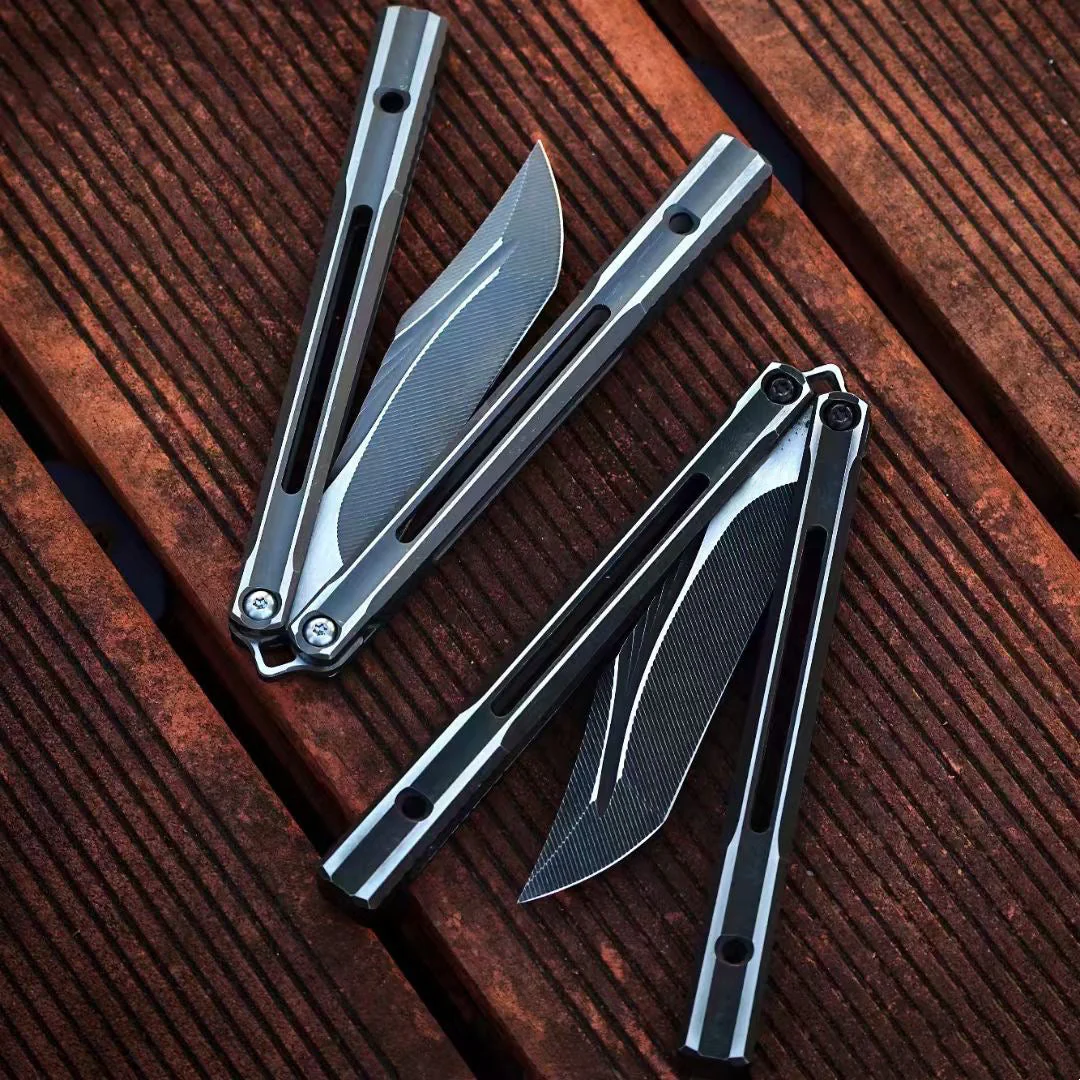 Baliplus Orca V2 Balisong Clone Titanium Handle Bushings System - Image 31