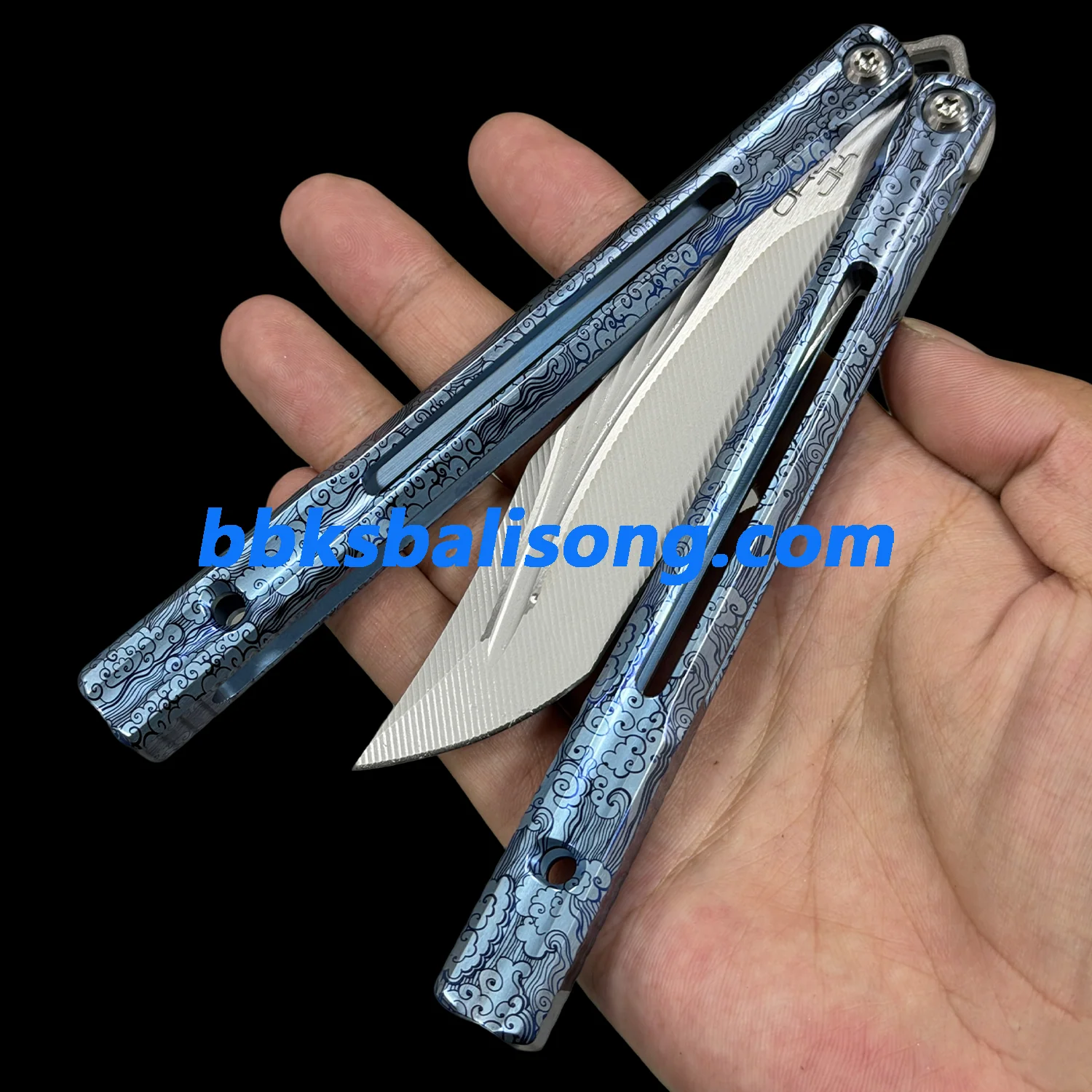 Baliplus Orca V2 Balisong Clone Titanium Handle Bushings System - Image 39