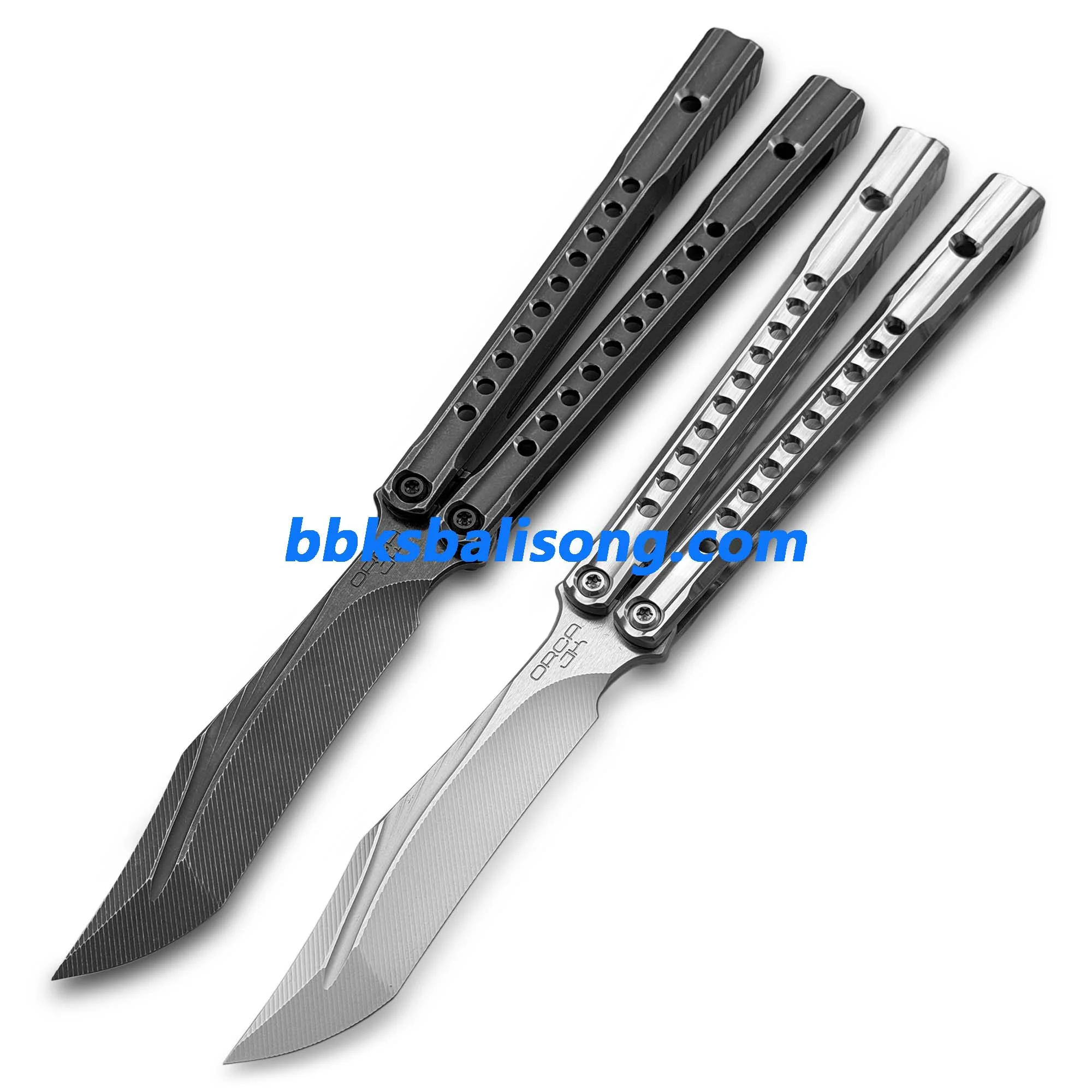 Baliplus Orca V2 Balisong Clone Titanium Handle Bushings System - Image 4