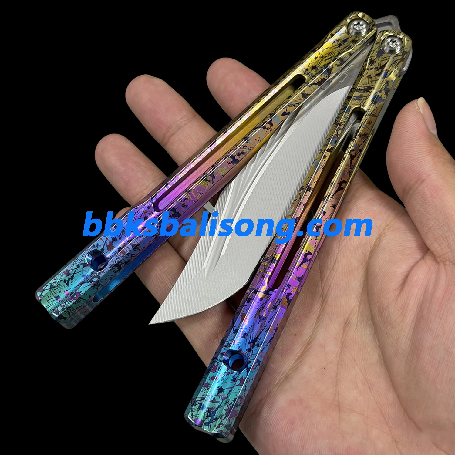Baliplus Orca V2 Balisong Clone Titanium Handle Bushings System - Image 40
