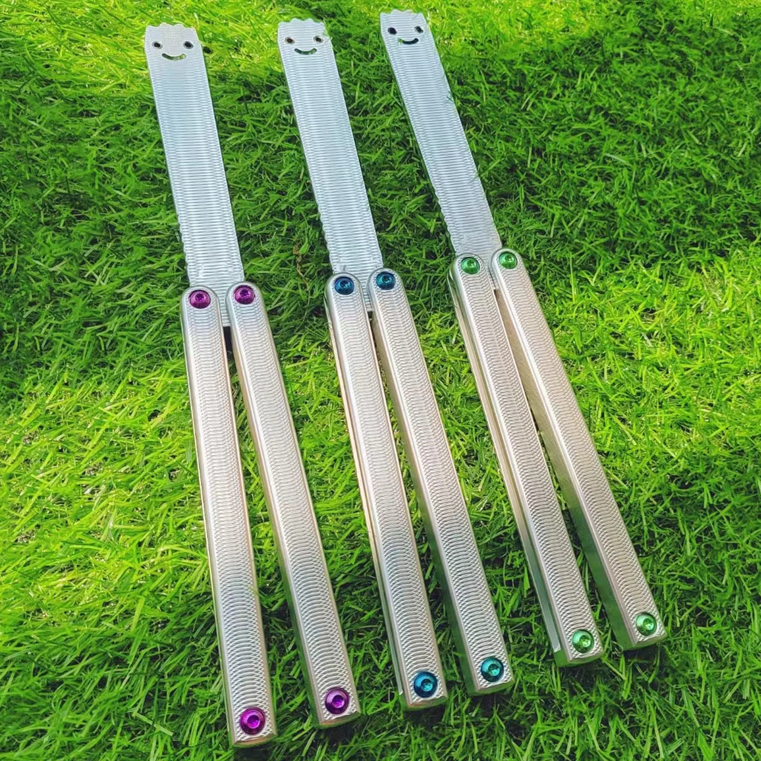 Baliplus Squiddy-AL Balisong Trainer Clone 6061 Aluminum Washer System - Image 12