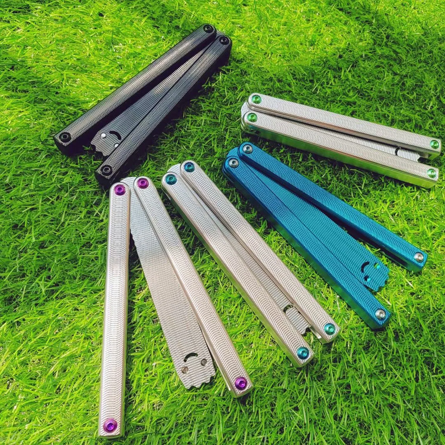 Baliplus Squiddy-AL Balisong Trainer Clone 6061 Aluminum Washer System - Image 13