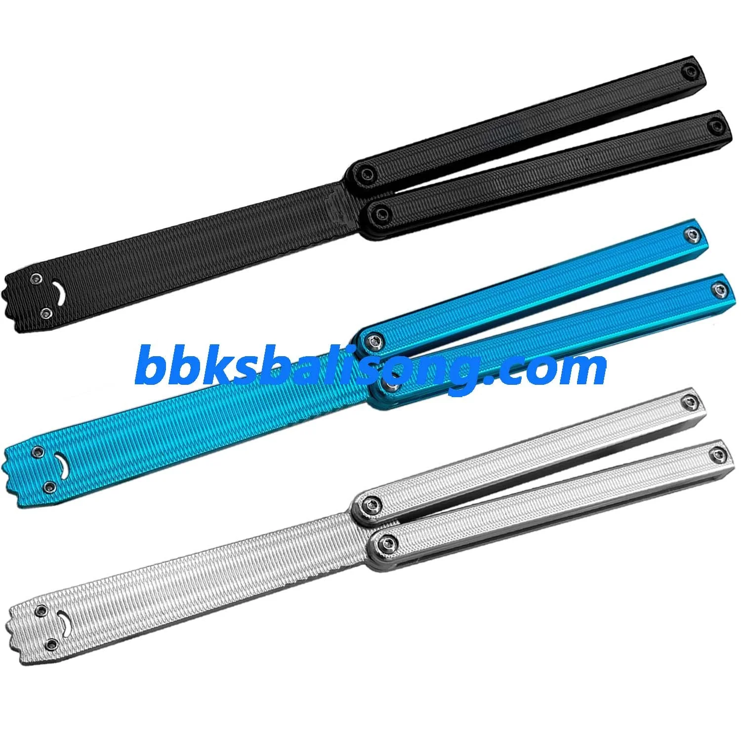Baliplus Squiddy-AL Balisong Trainer Clone 6061 Aluminum Washer System - Image 3