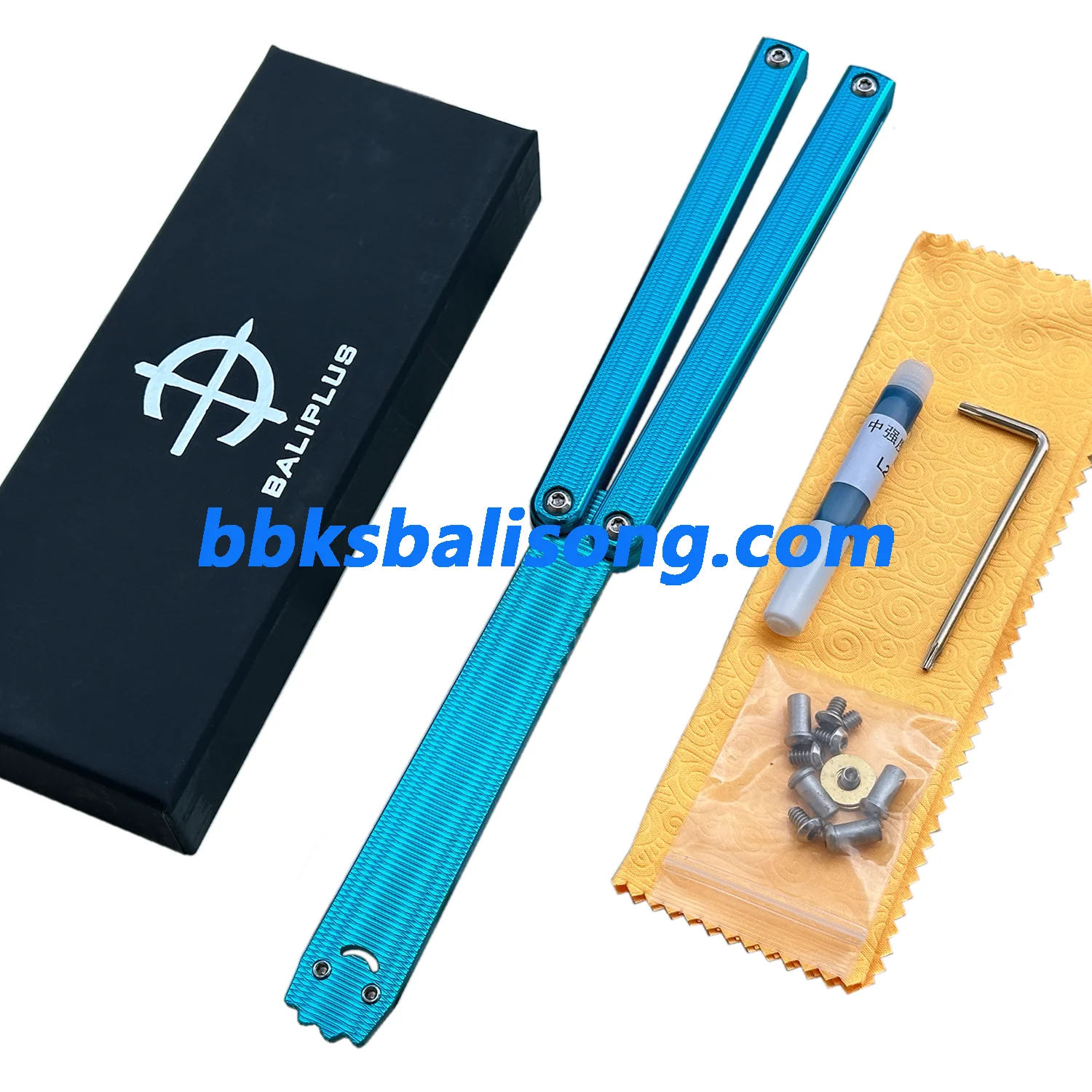 Baliplus Squiddy-AL Balisong Trainer Clone 6061 Aluminum Washer System - Image 4