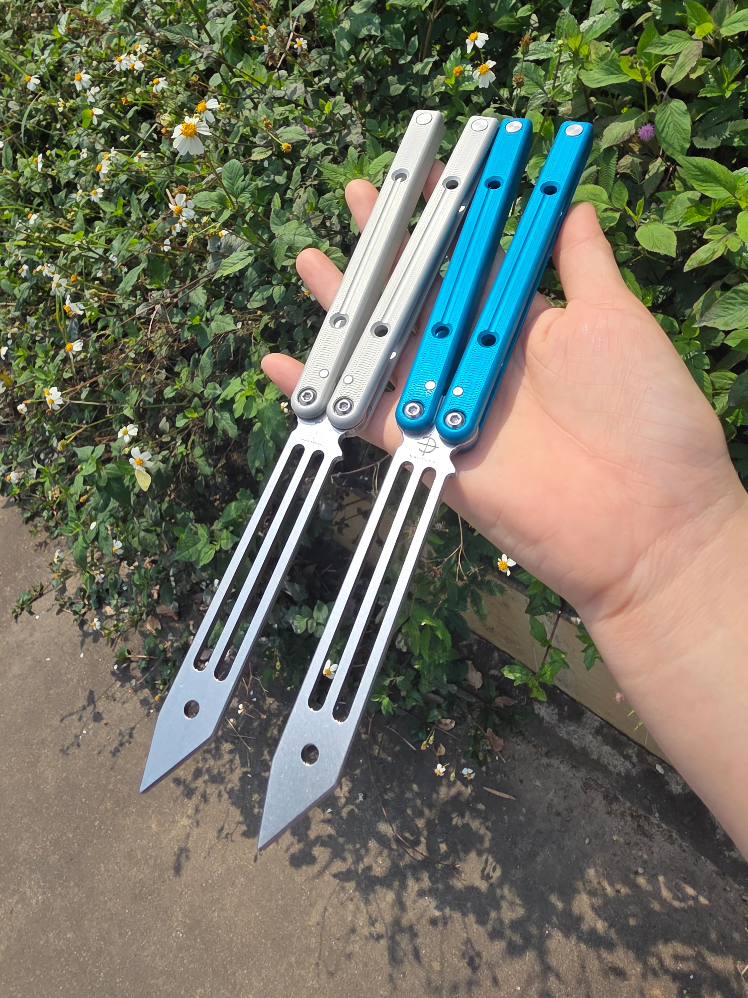New Baliplus Squidtrainer V4 Balisong Clone 7075 Aluminum - Image 5