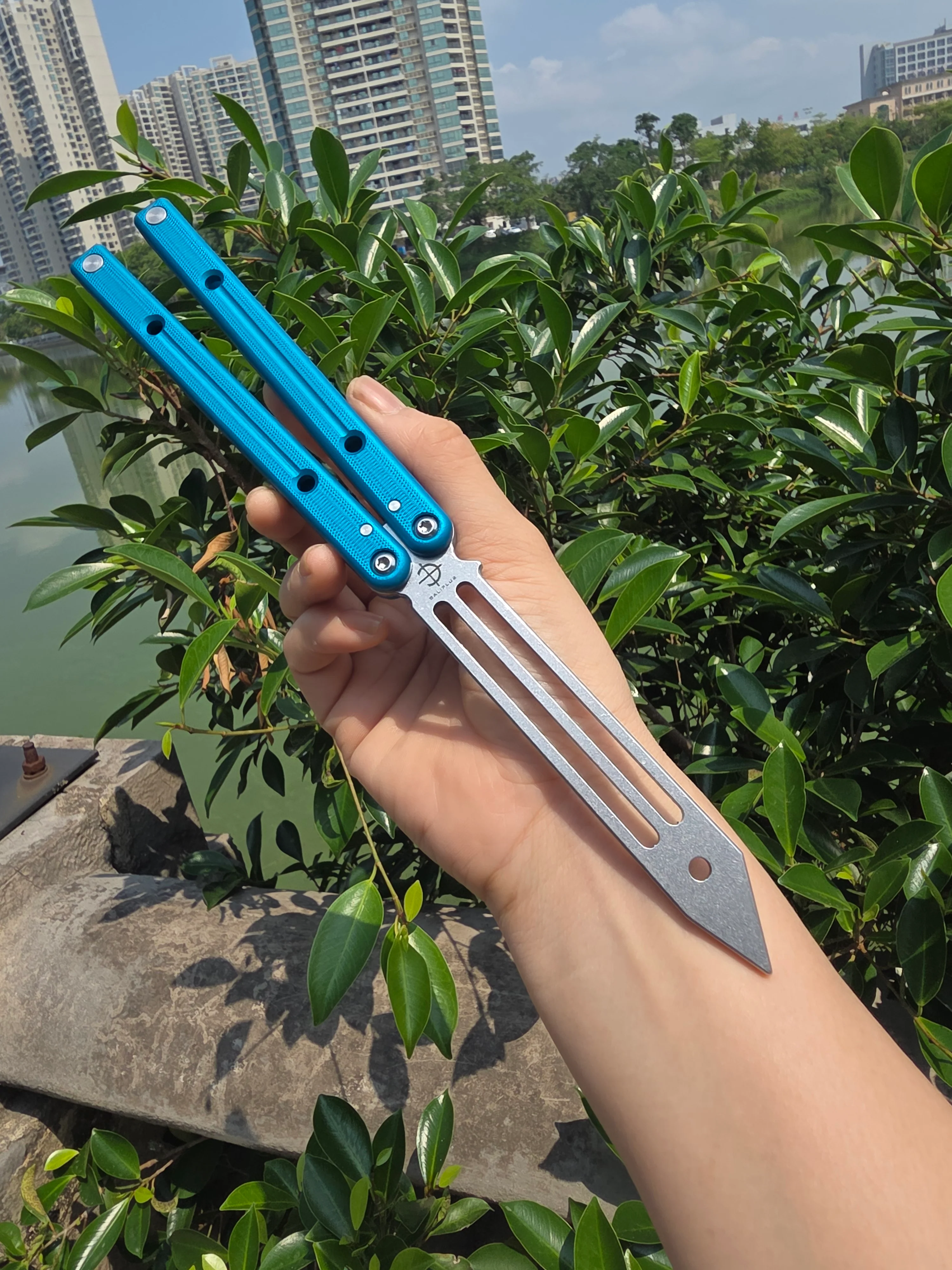 New Baliplus Squidtrainer V4 Balisong Clone 7075 Aluminum - Image 6
