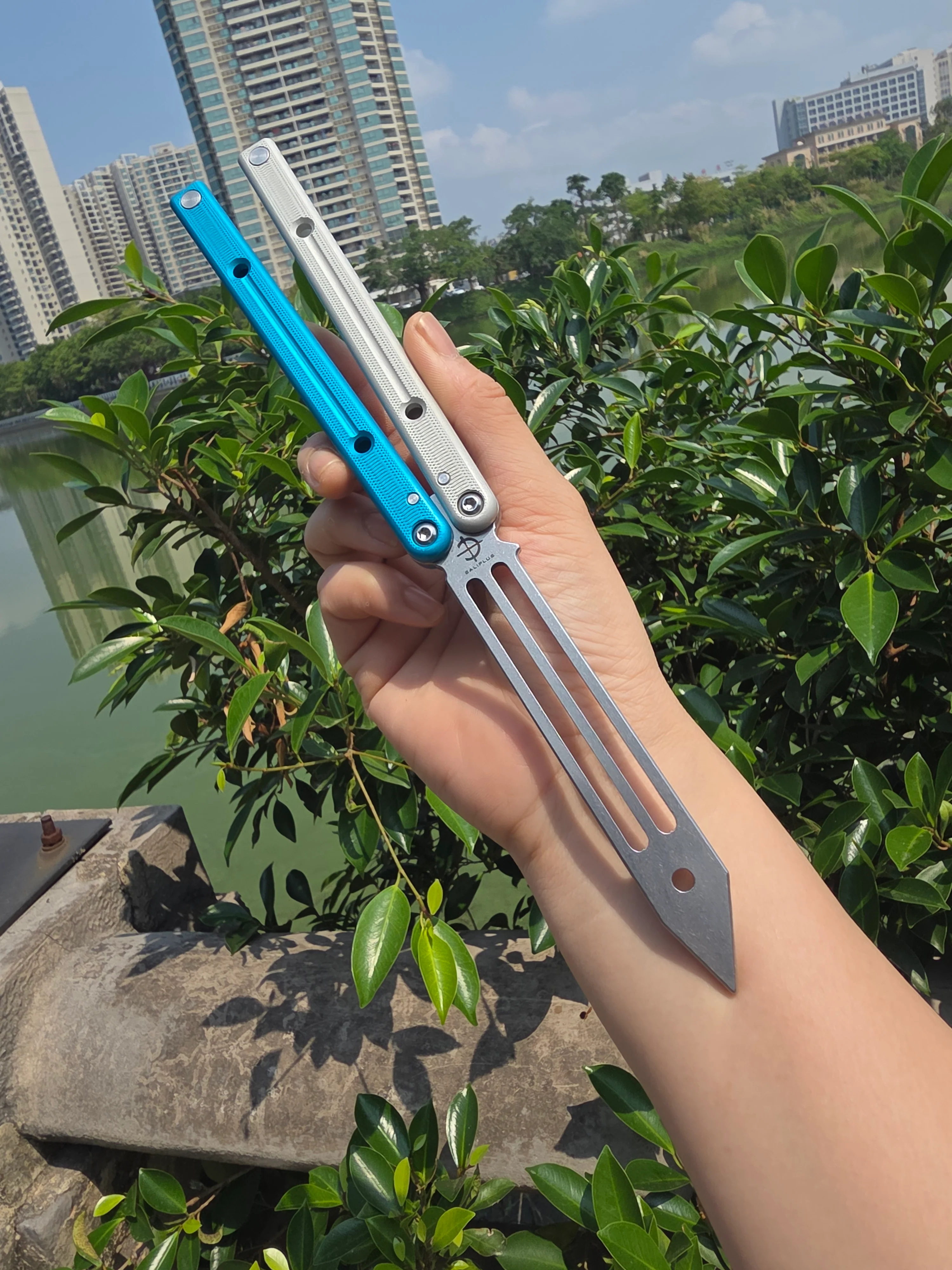 New Baliplus Squidtrainer V4 Balisong Clone 7075 Aluminum - Image 8