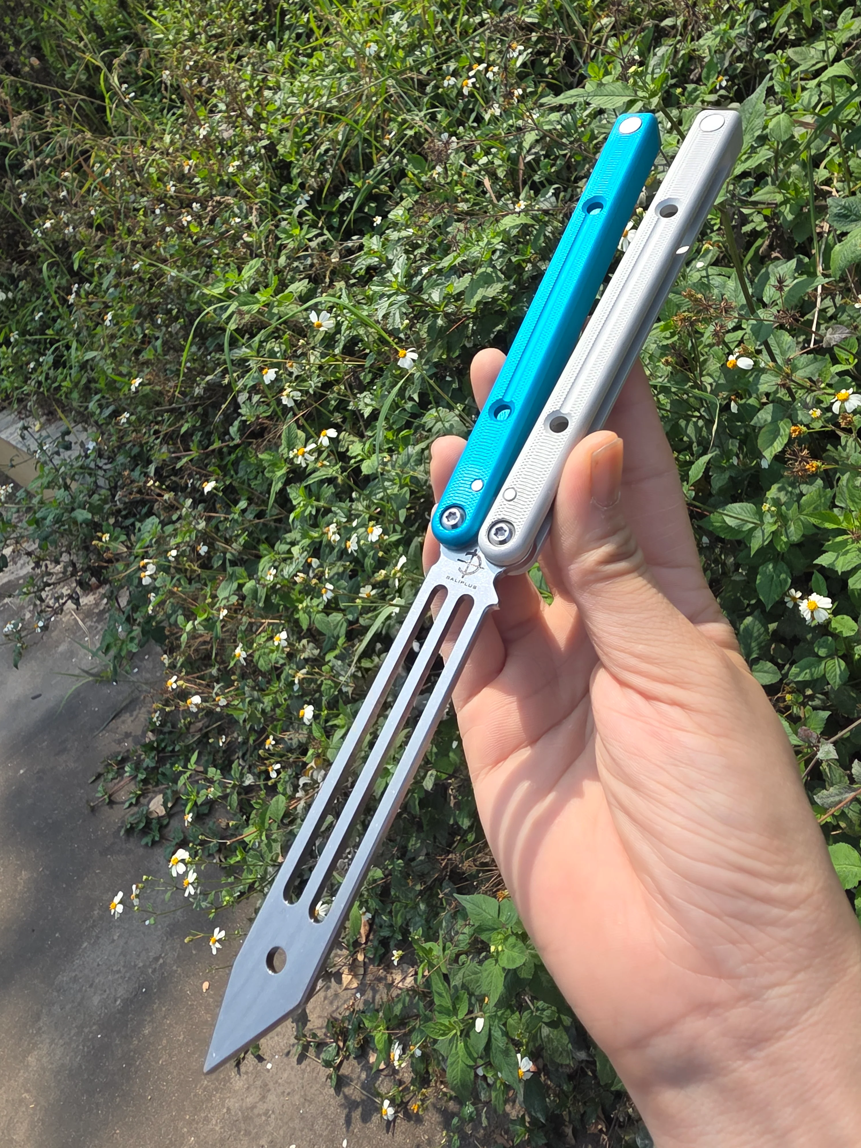 New Baliplus Squidtrainer V4 Balisong Clone 7075 Aluminum - Image 9