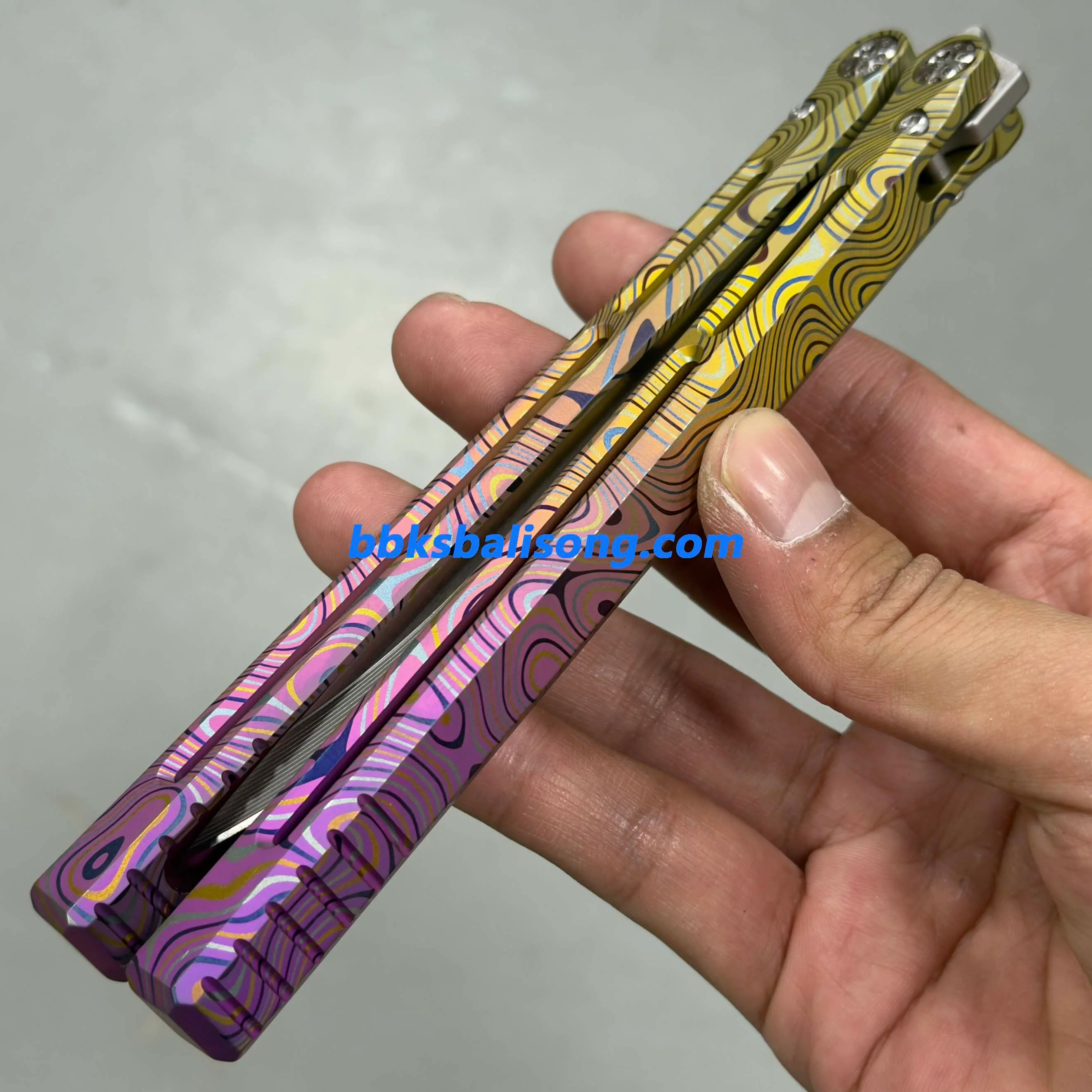 Baliplus Telesto Balisong Clone Titanium Handle - Image 11