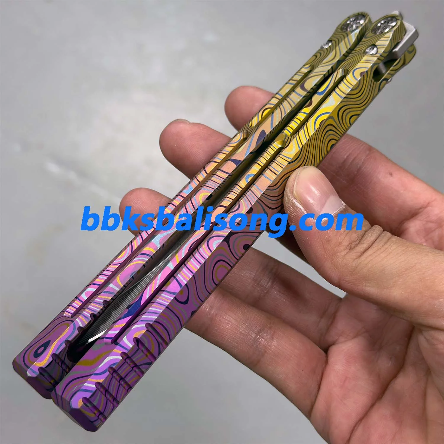 Baliplus Telesto Balisong Clone Titanium Handle - Image 12