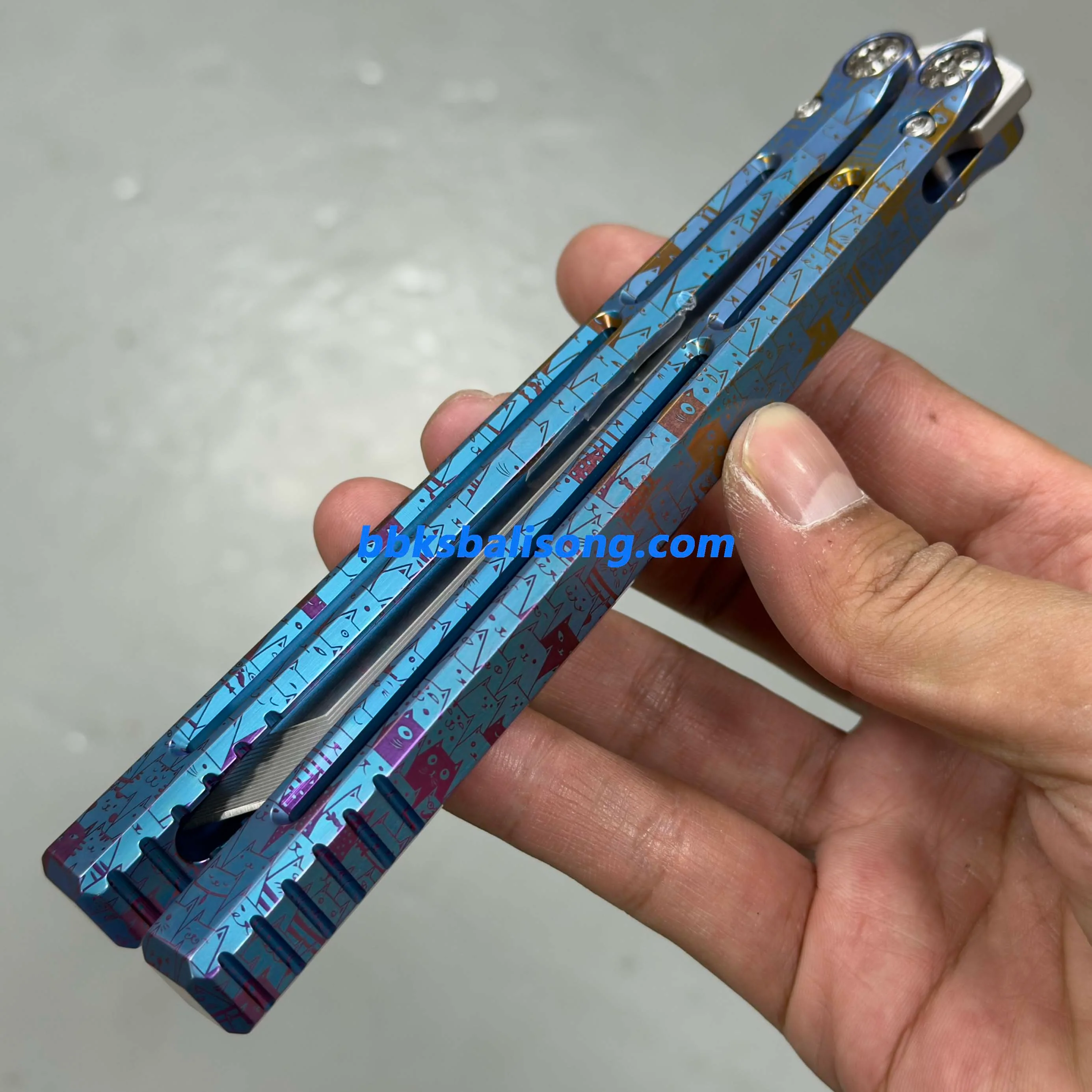Baliplus Telesto Balisong Clone Titanium Handle - Image 13