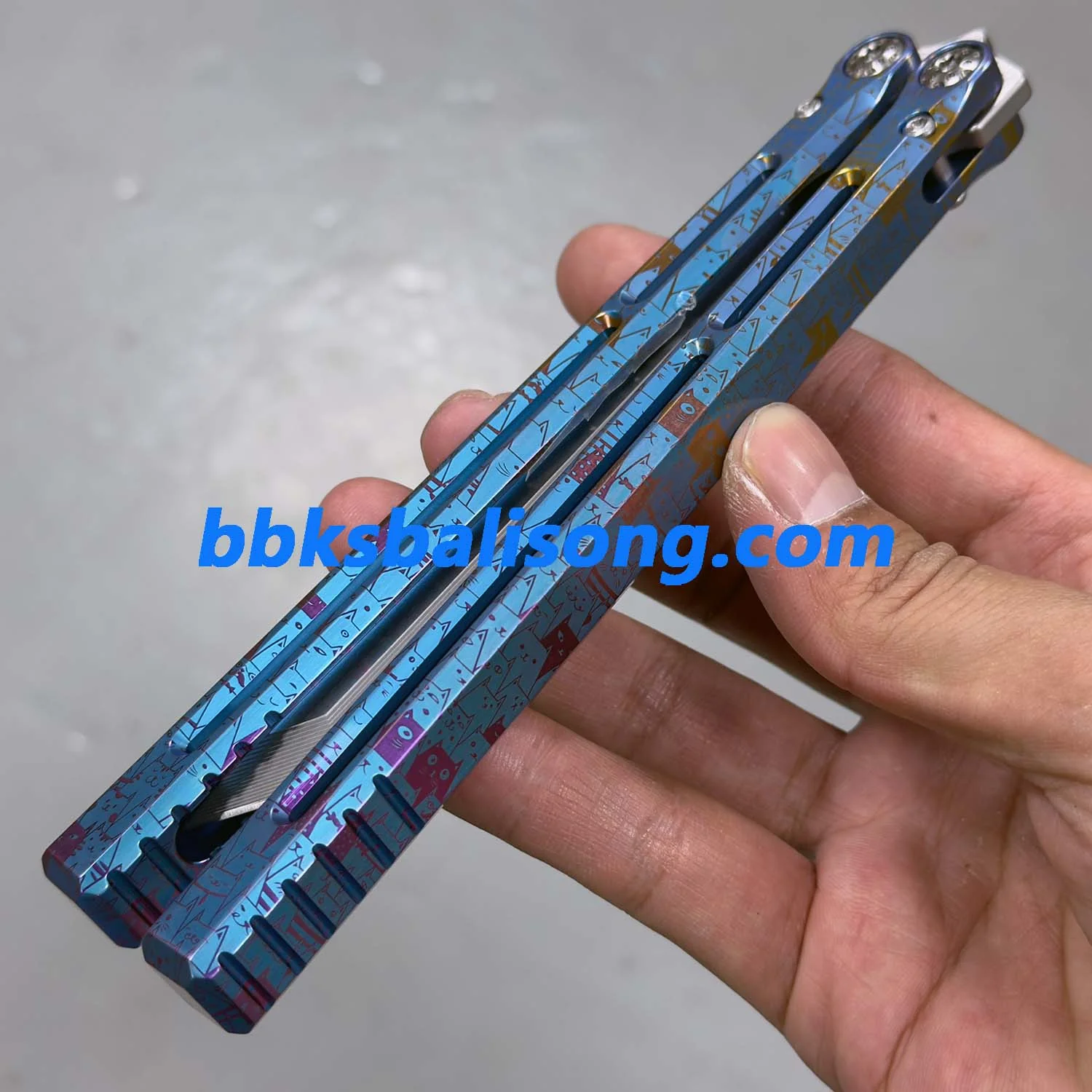 Baliplus Telesto Balisong Clone Titanium Handle - Image 15