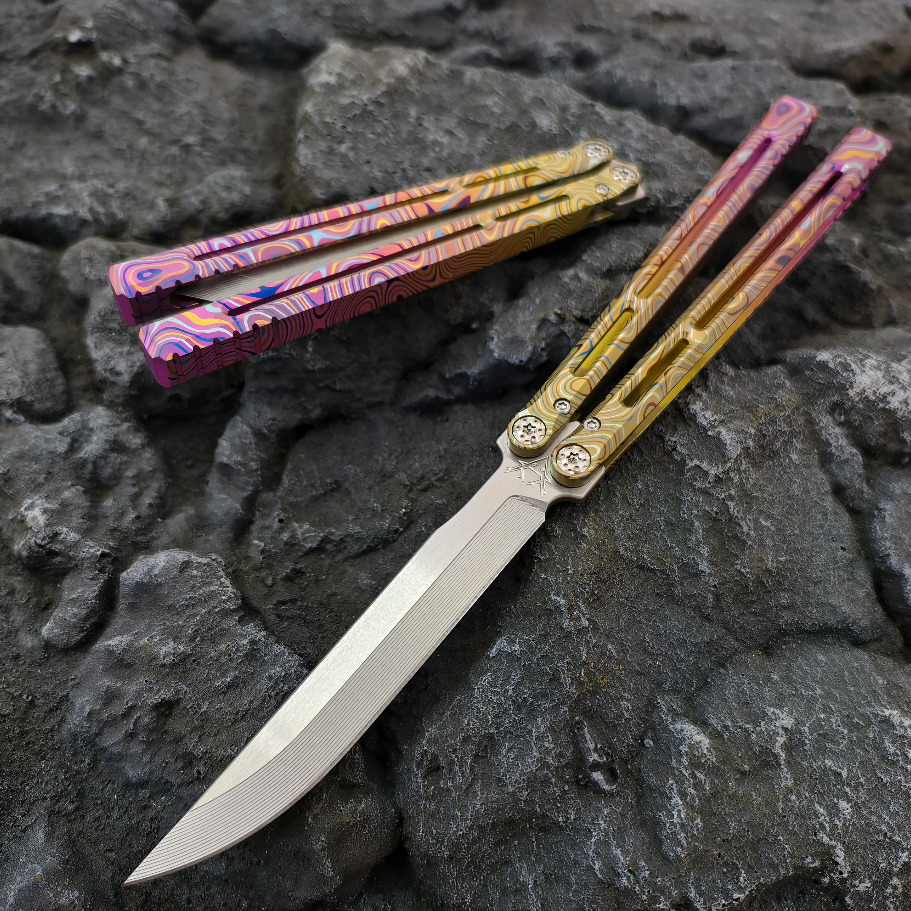 Baliplus Telesto Balisong Clone Titanium Handle - Image 17