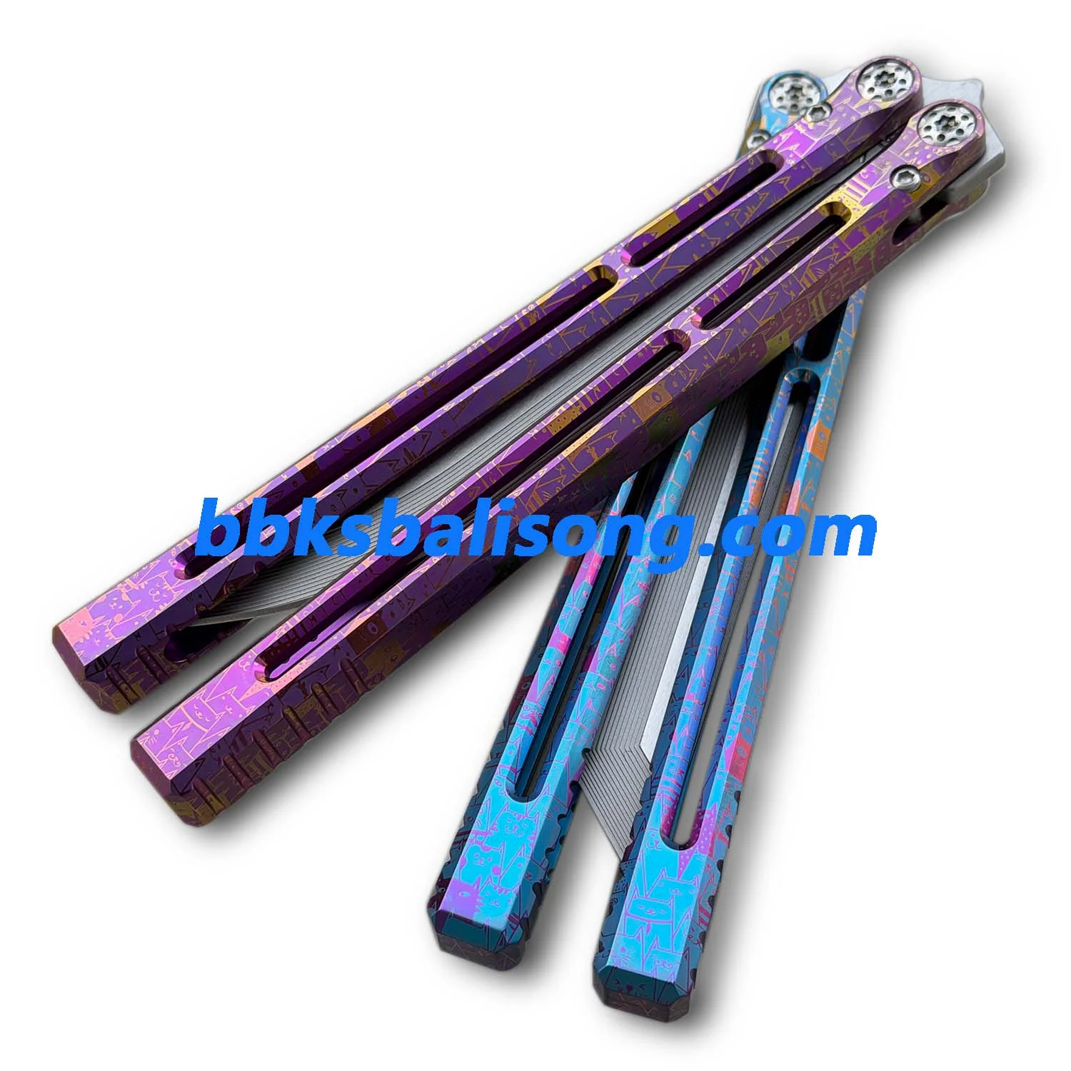 Baliplus Telesto Balisong Clone Titanium Handle - Image 3