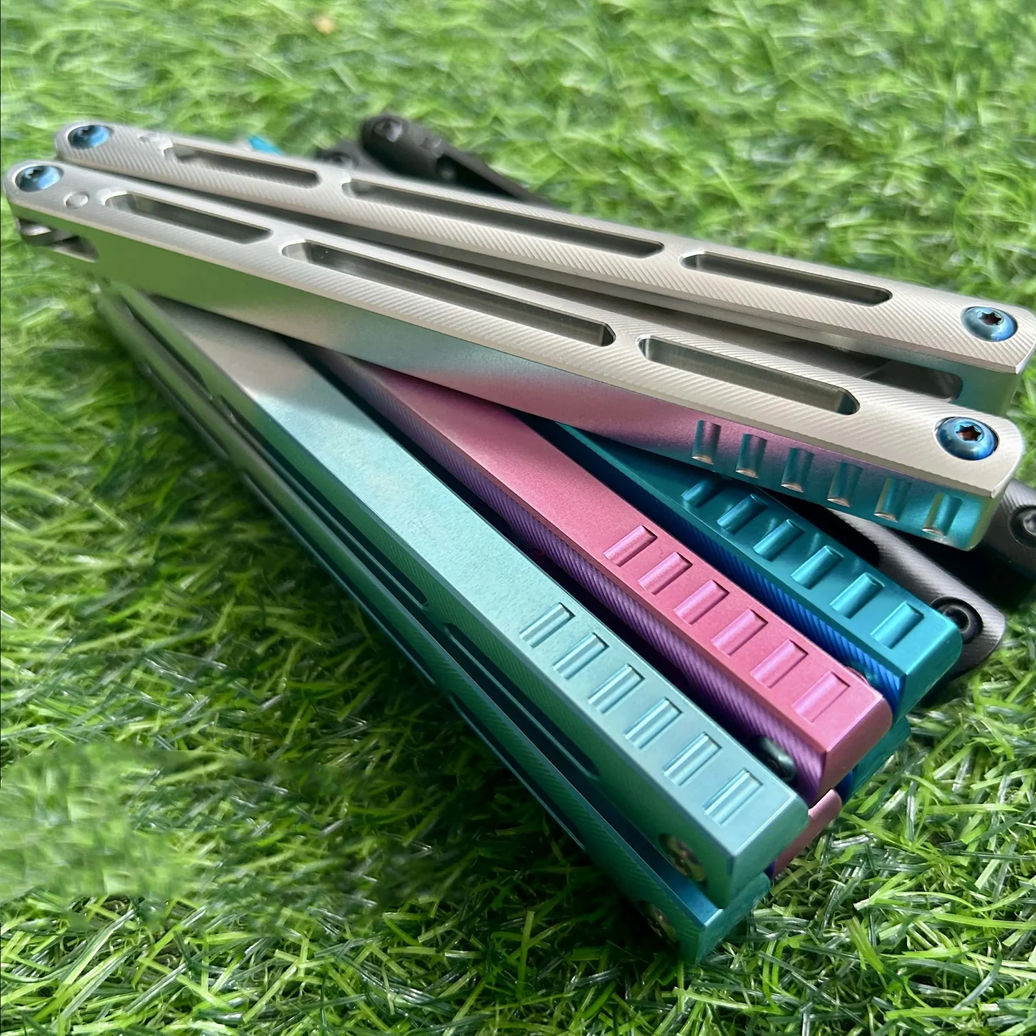 Baliplus Tsunami V4 Balisong Clone 7075 Aluminum Handle - Image 15