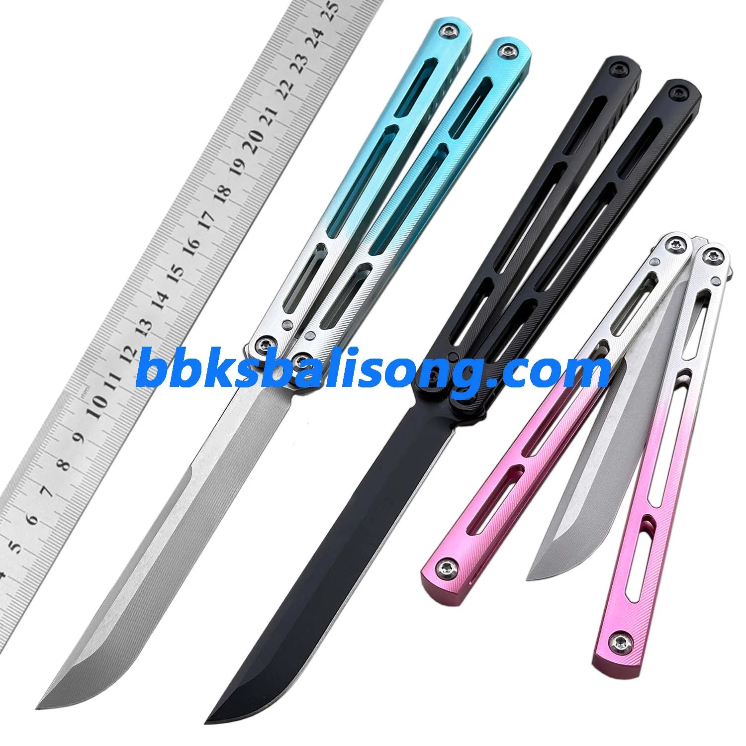 Baliplus Tsunami V4 Balisong Clone 7075 Aluminum Handle - Image 4