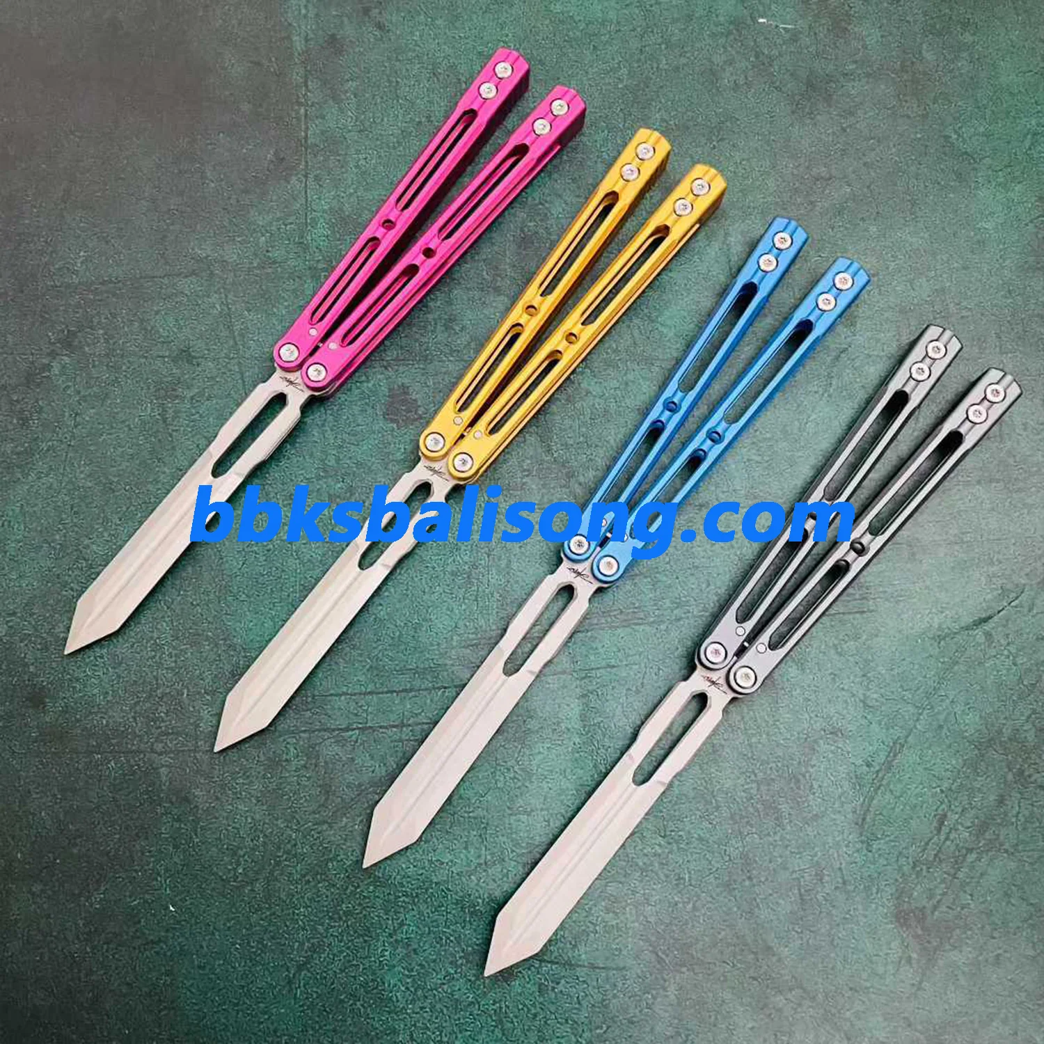 Banshu 8802 Original Balisong 7075 Aluminum Handle - Image 4