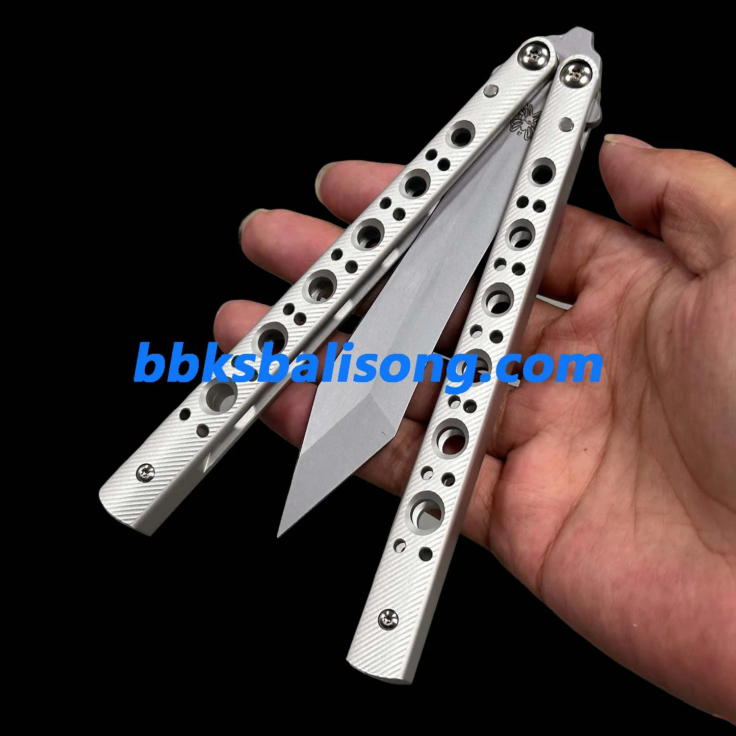 Banshu BM67 Balisong Clone 7075 Aluminum Handle Bushings System - Image 3