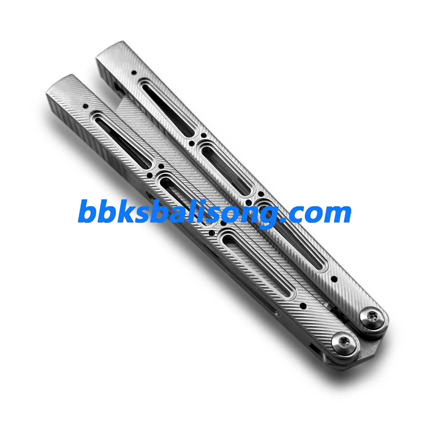 Banshu Chioni Balisong Clone Titanium Handle False Edge - Image 12