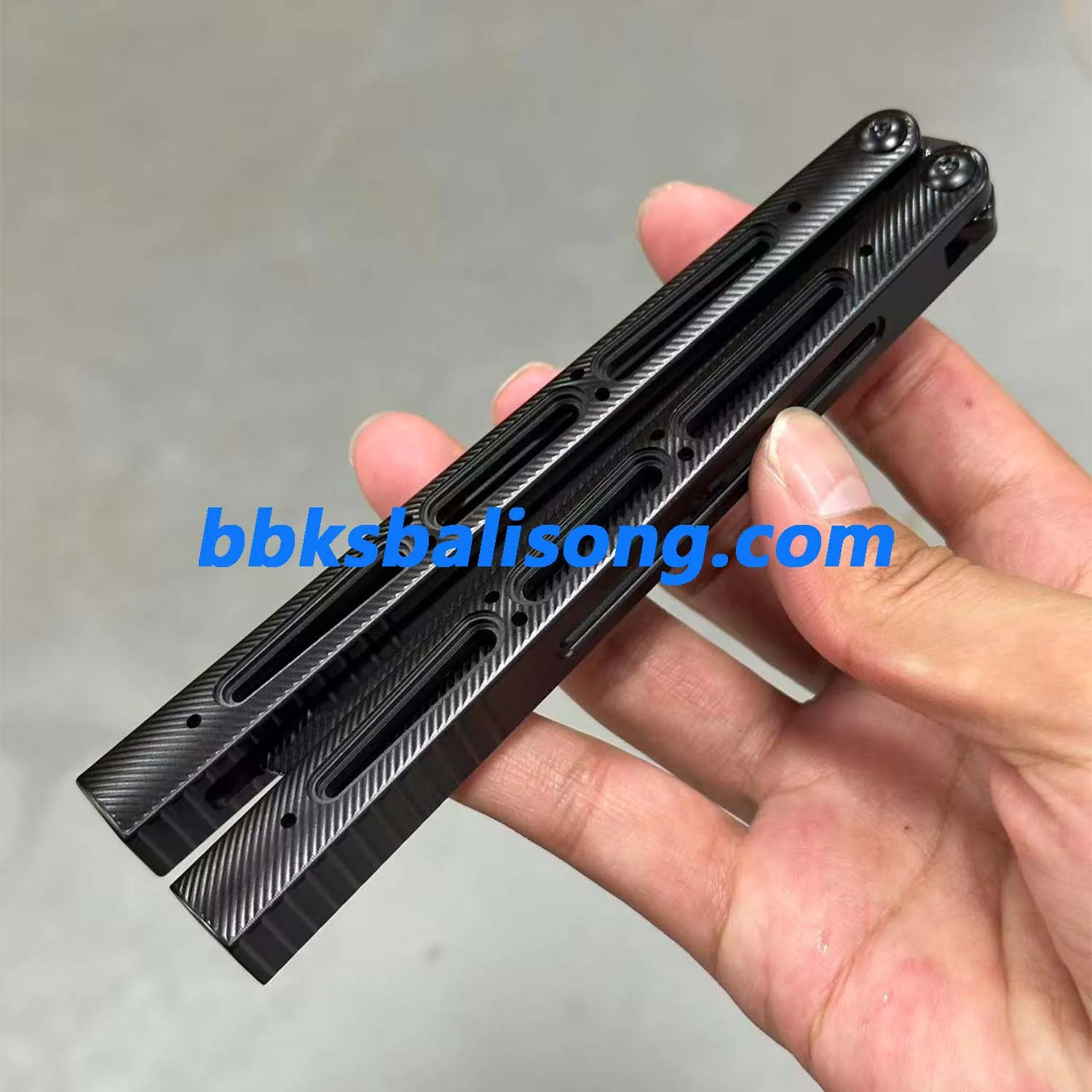 Banshu Chioni Balisong Clone Titanium Handle False Edge - Image 7