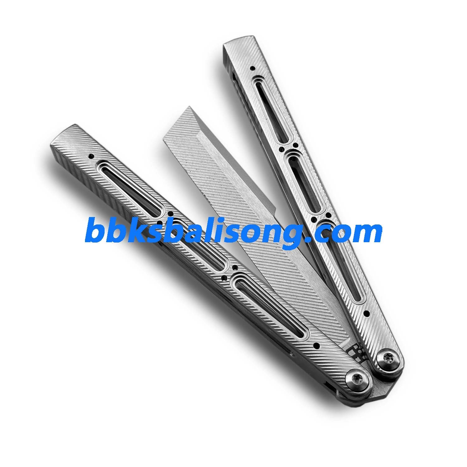 Banshu Chioni Balisong Clone Titanium Handle False Edge - Image 9