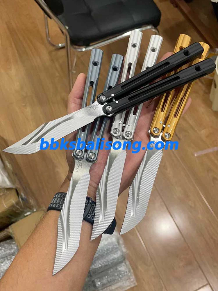 Banshu Orca V2 Balisong Clone 7075 Aluminum Handle - Image 10