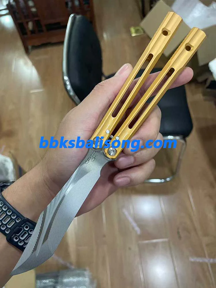 Banshu Orca V2 Balisong Clone 7075 Aluminum Handle - Image 15