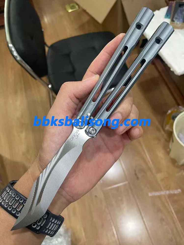 Banshu Orca V2 Balisong Clone 7075 Aluminum Handle - Image 16