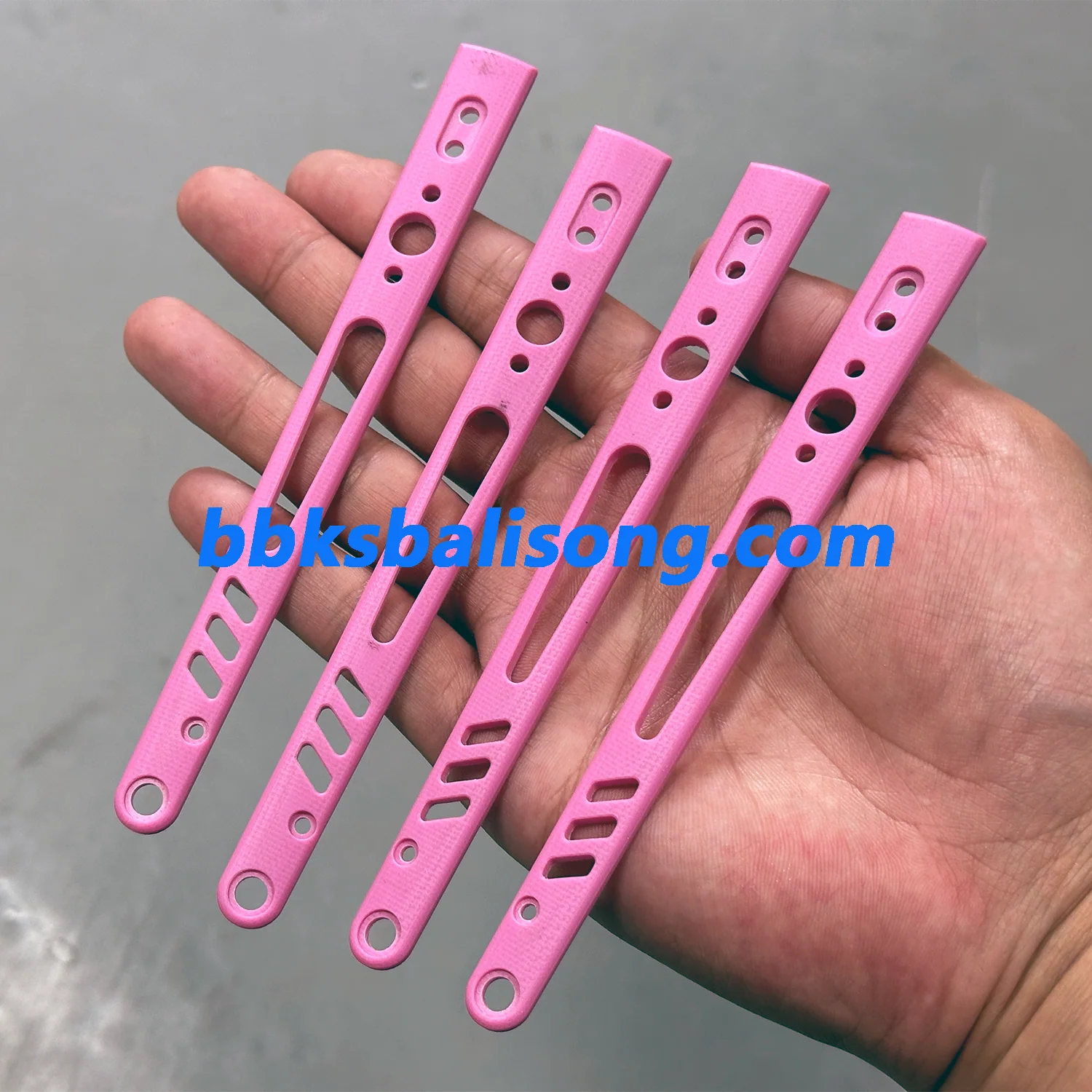 Carbon Fiber Scales For Baliplus or ARMED SHARK Replicant Balisong Clone - Image 11