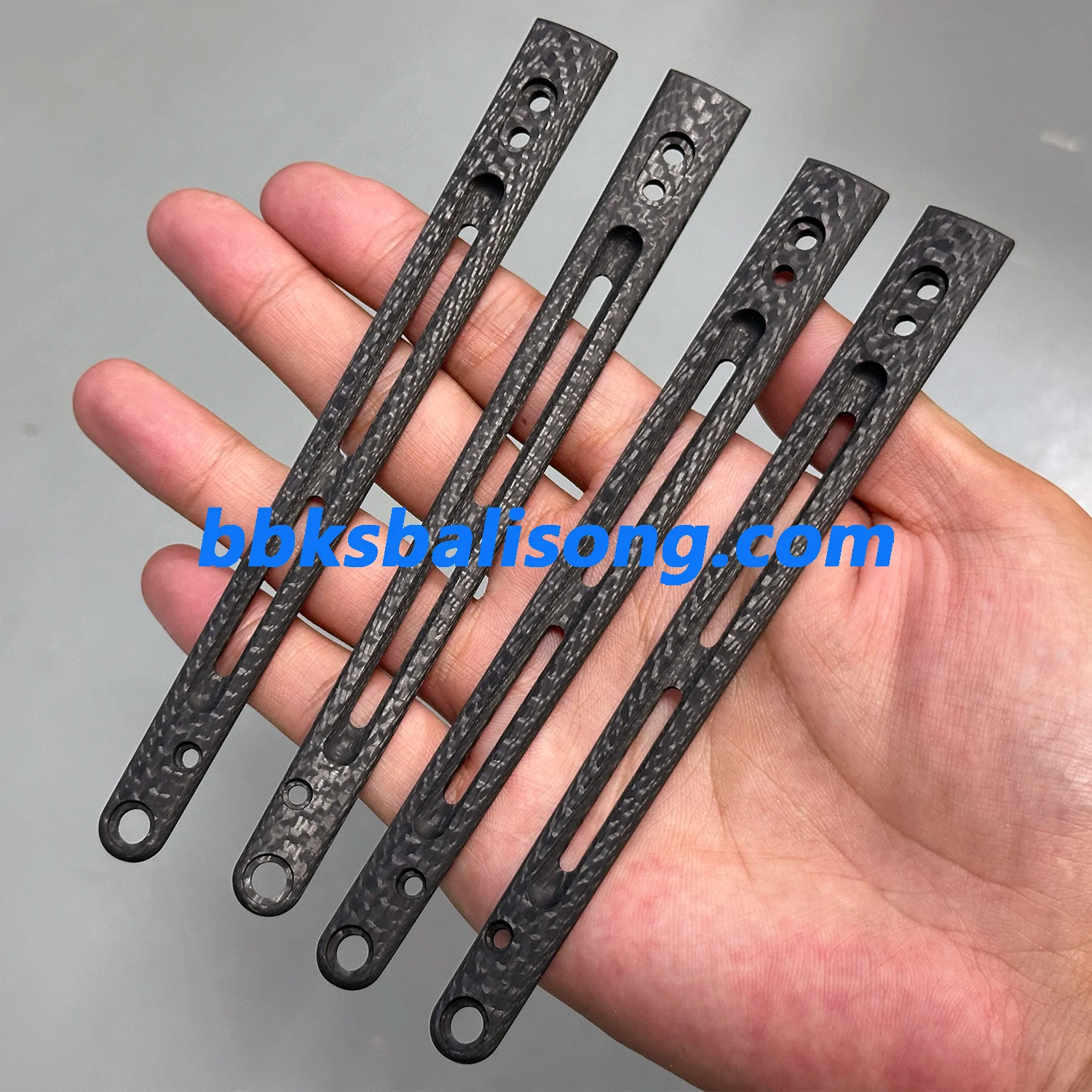 Carbon Fiber Scales For Baliplus or ARMED SHARK Replicant Balisong Clone - Image 13