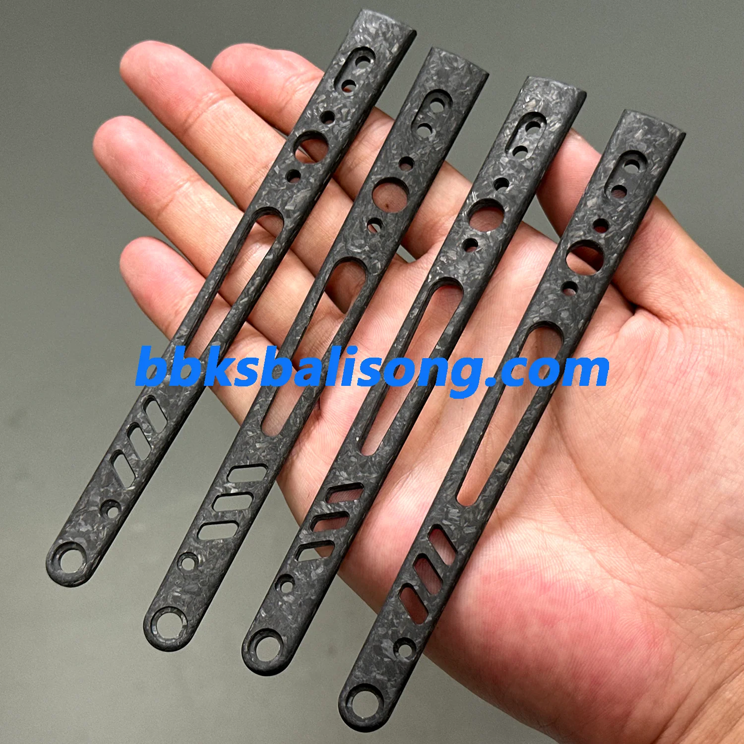 Carbon Fiber Scales For Baliplus or ARMED SHARK Replicant Balisong Clone - Image 14