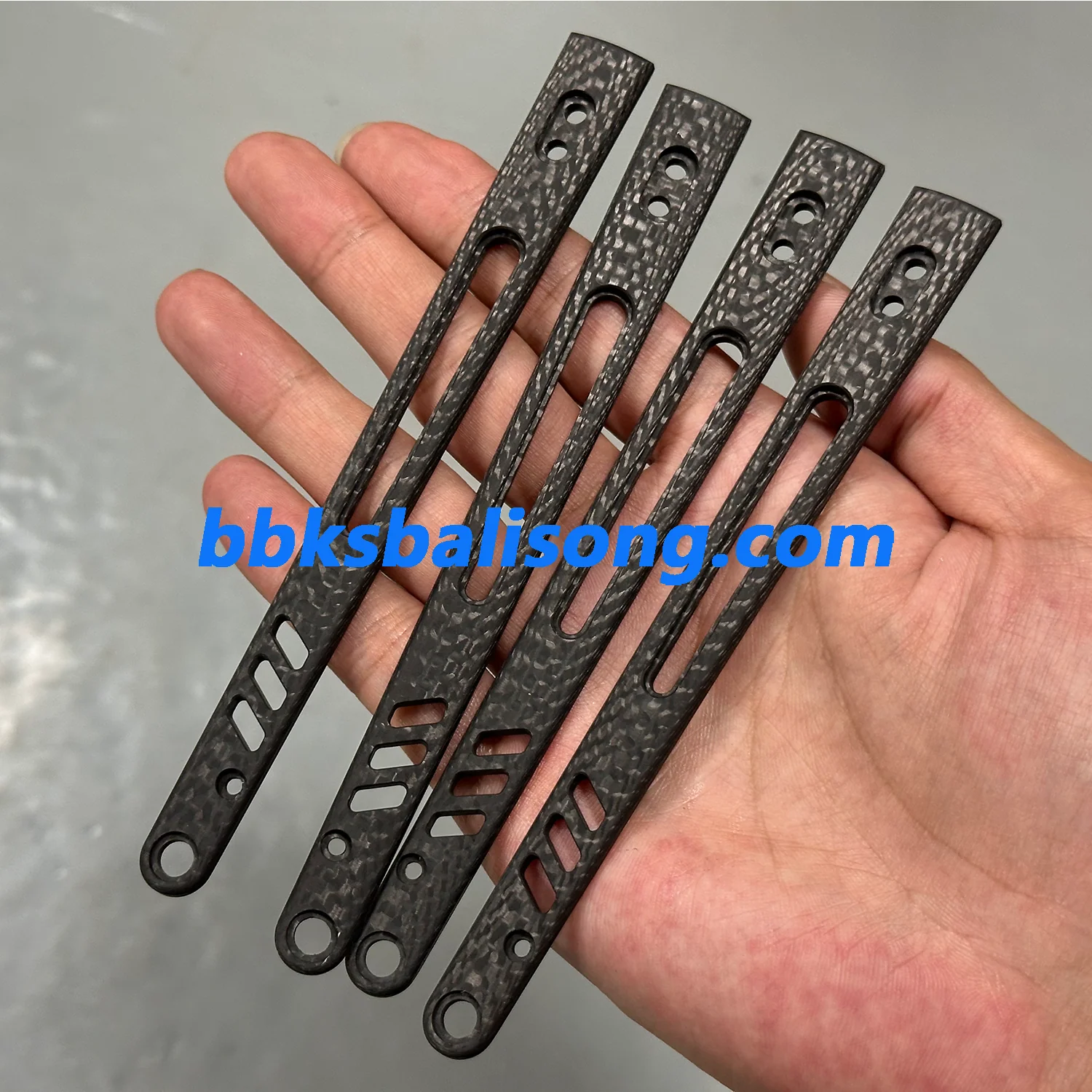 Carbon Fiber Scales For Baliplus or ARMED SHARK Replicant Balisong Clone - Image 15