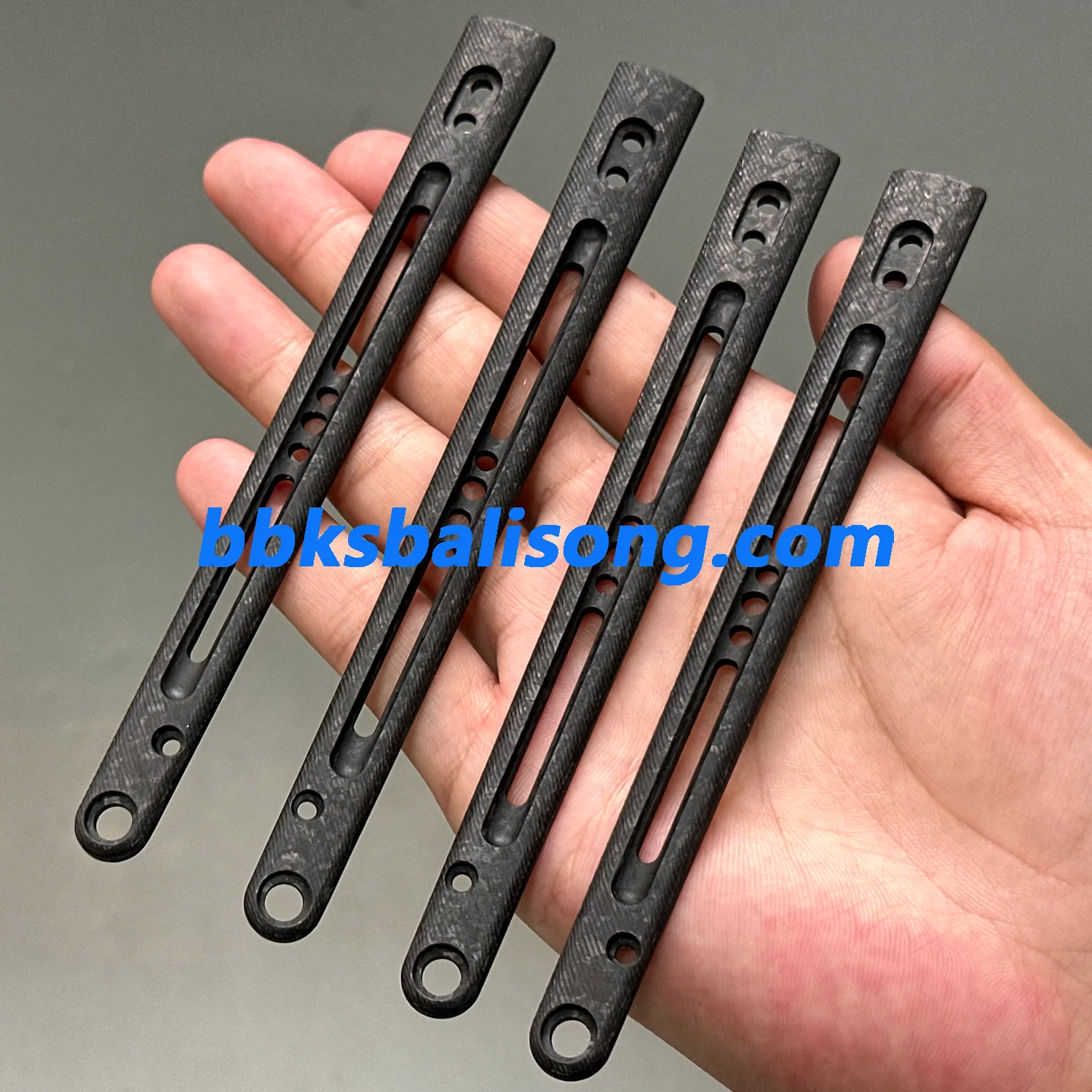 Carbon Fiber Scales For Baliplus or ARMED SHARK Replicant Balisong Clone - Image 6