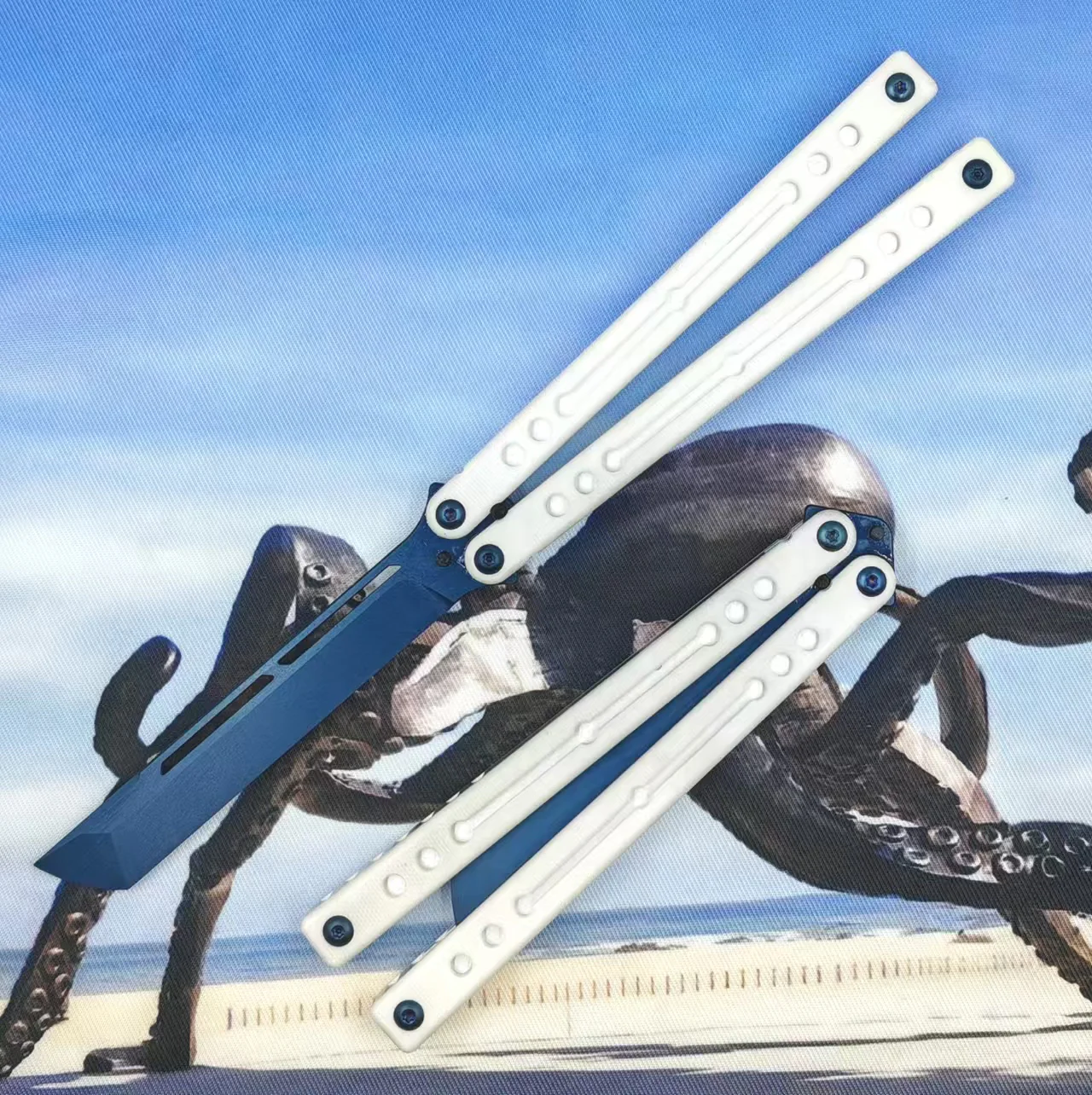 Cold Blade Tanto Nautilus V2.5 Clone G10+7075 Aluminum Handle - Image 23
