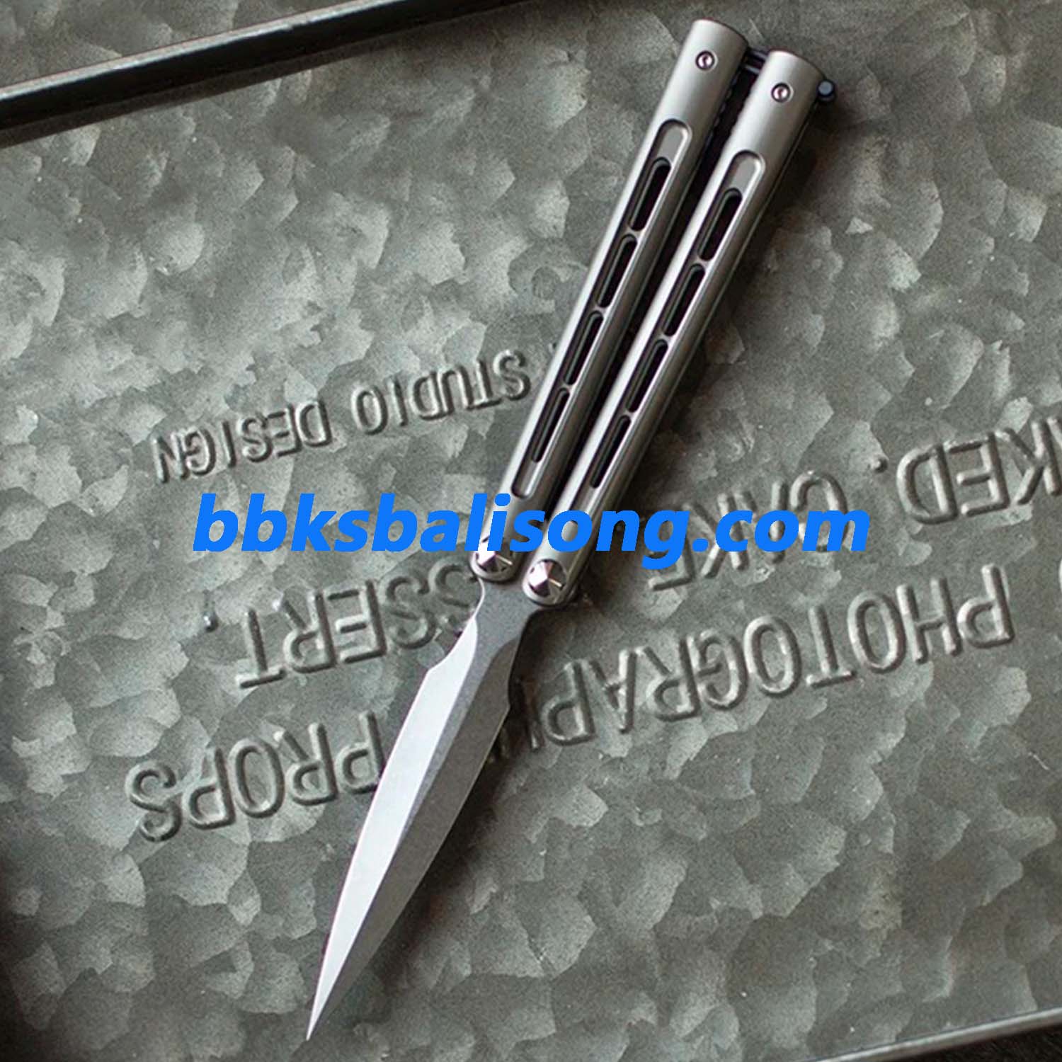 Growl Balisong CK Integralis II Clone Titanium handle Bearing System - Image 14