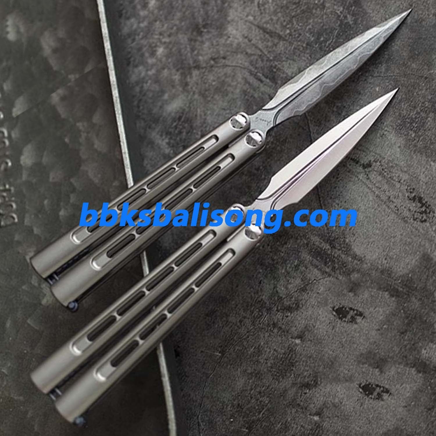 Growl Balisong CK Integralis II Clone Titanium handle Bearing System - Image 4
