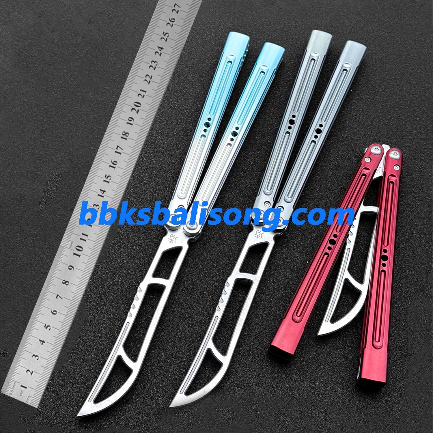 HR Killer Balisong 7075 Aluminum Glossy Handle - Image 2