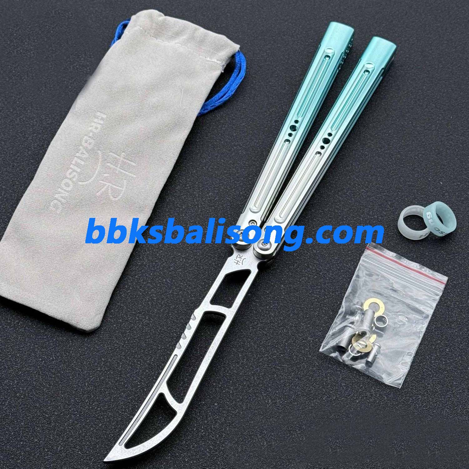 HR Killer Balisong 7075 Aluminum Glossy Handle - Image 3