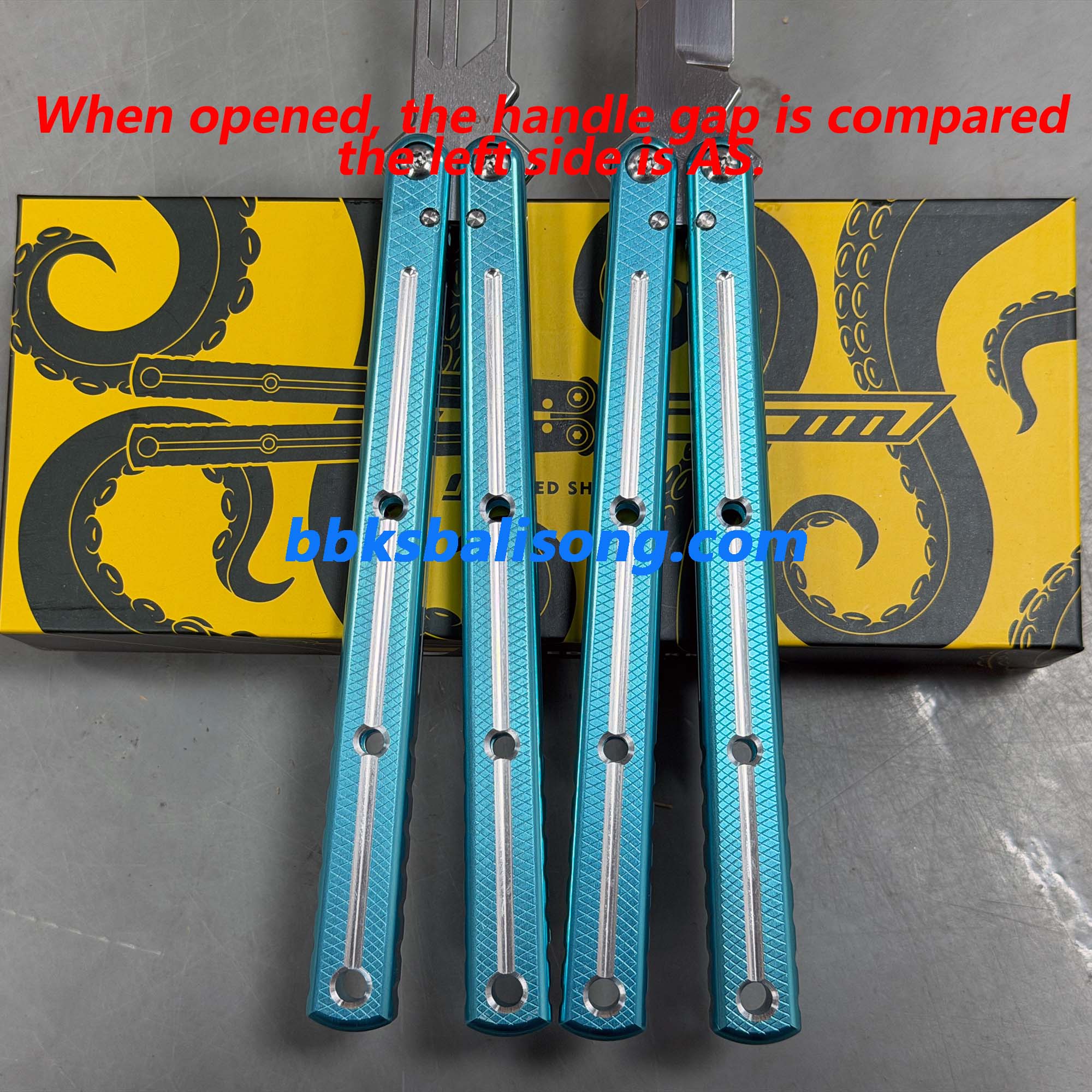 Kraken V3 Clone Blade For ARMED SHARK 7075 or Ti Sandwich Kraken V3 Clone - Image 4