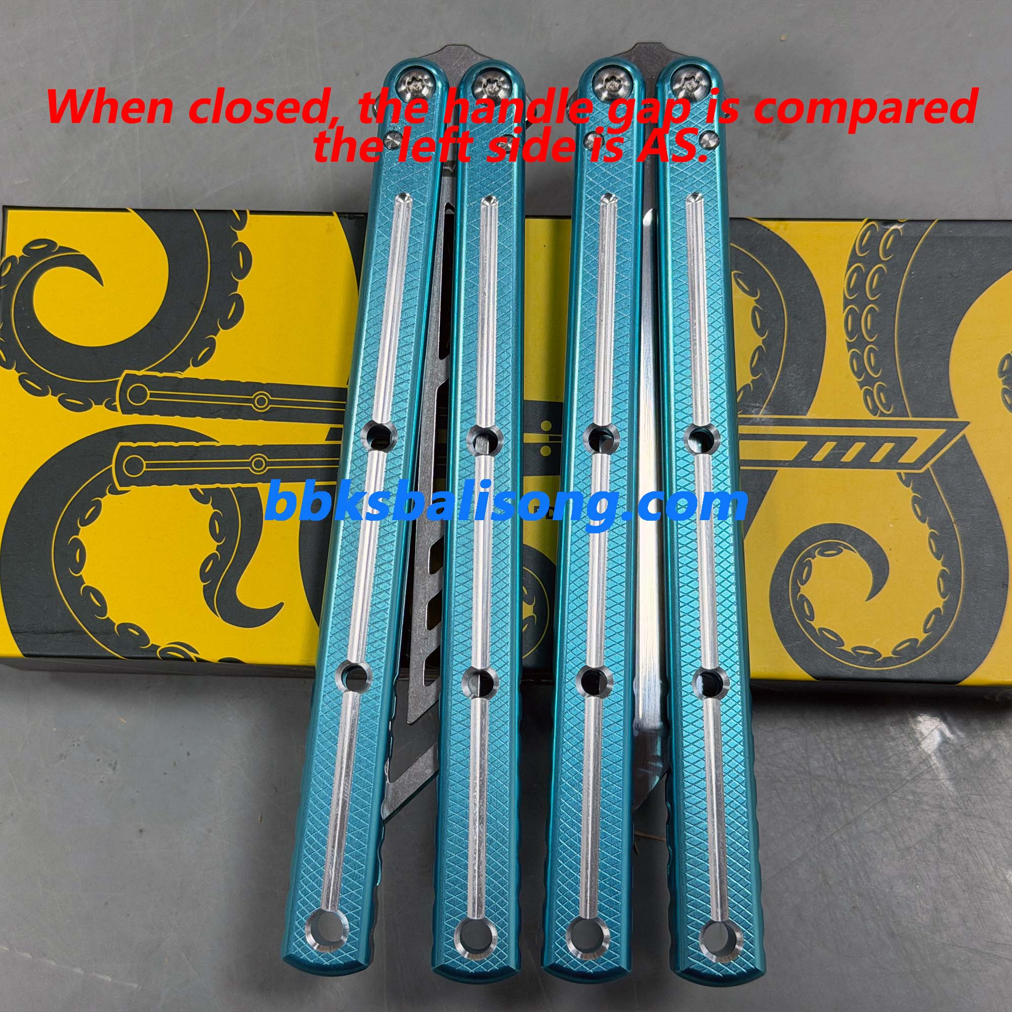 Kraken V3 Clone Blade For ARMED SHARK 7075 or Ti Sandwich Kraken V3 Clone - Image 6