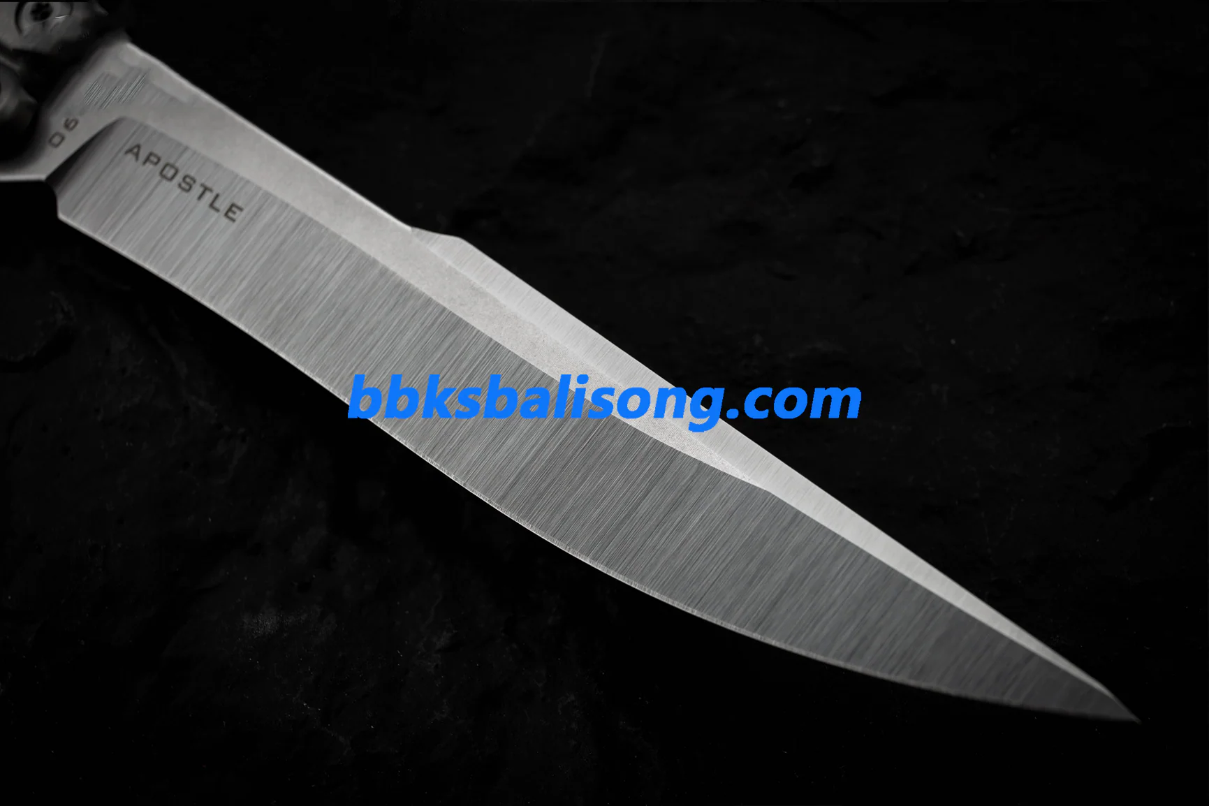 Maxace Apostle 2 Balisong M390 Steel Blade Channel Titanium Handles Pinless - Image 8