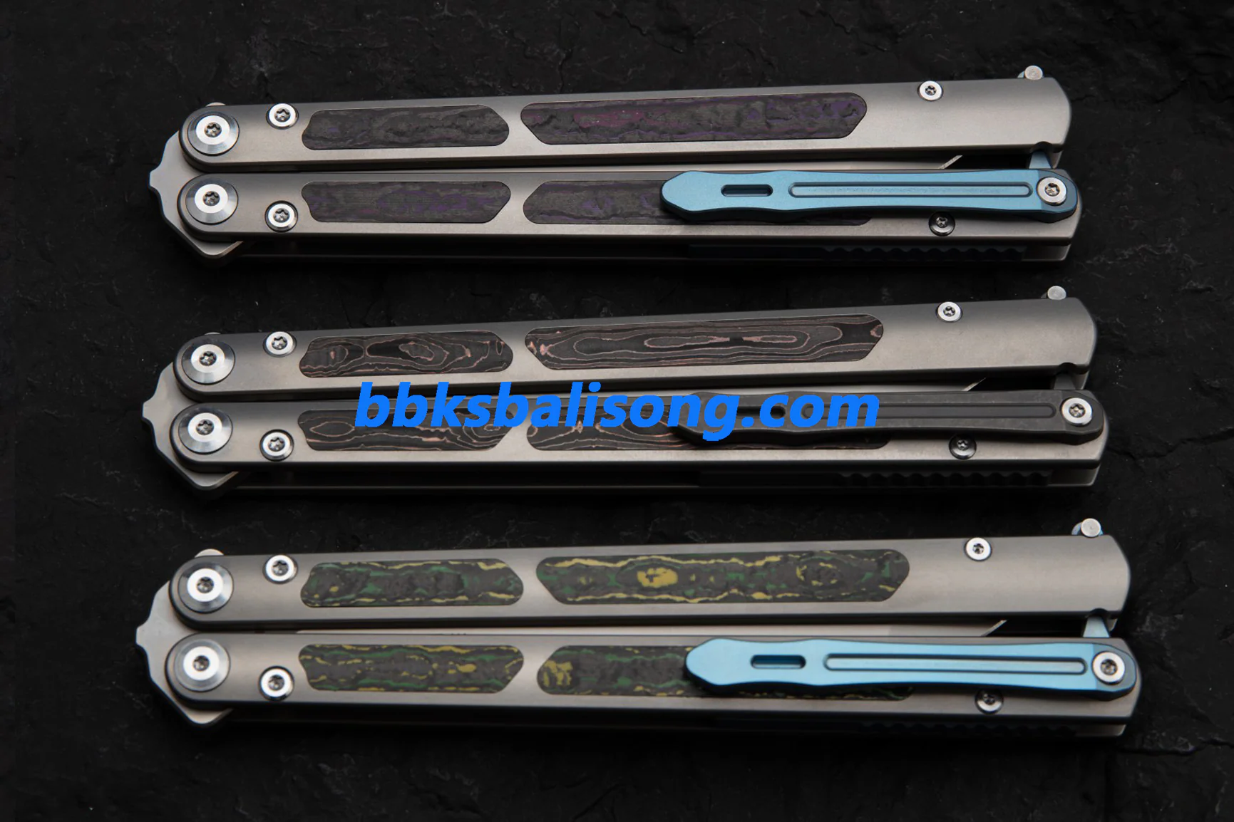 Maxace Covenant-III Balisong Butterfly Knife TC4 Handle M390 Blade Bushing System EDC Tools Folding Knives - Image 3