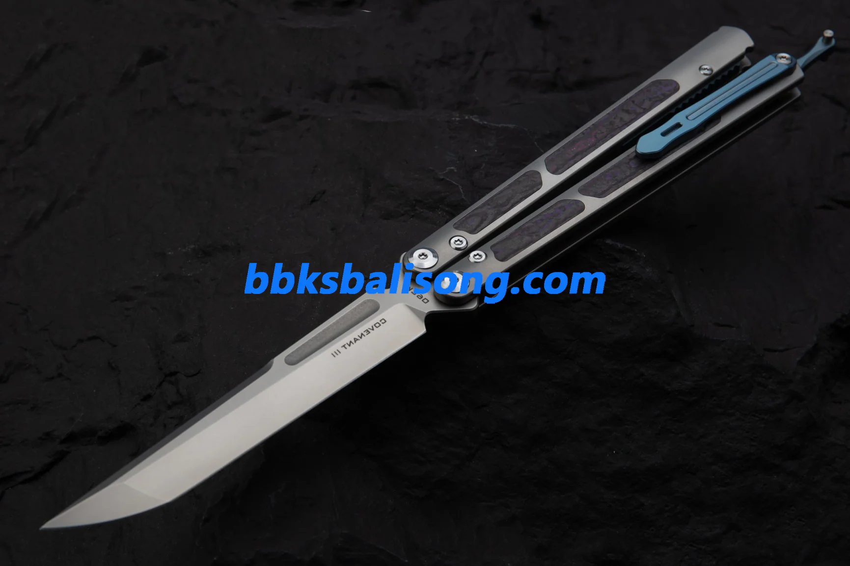Maxace Covenant-III Balisong Butterfly Knife TC4 Handle M390 Blade Bushing System EDC Tools Folding Knives - Image 4