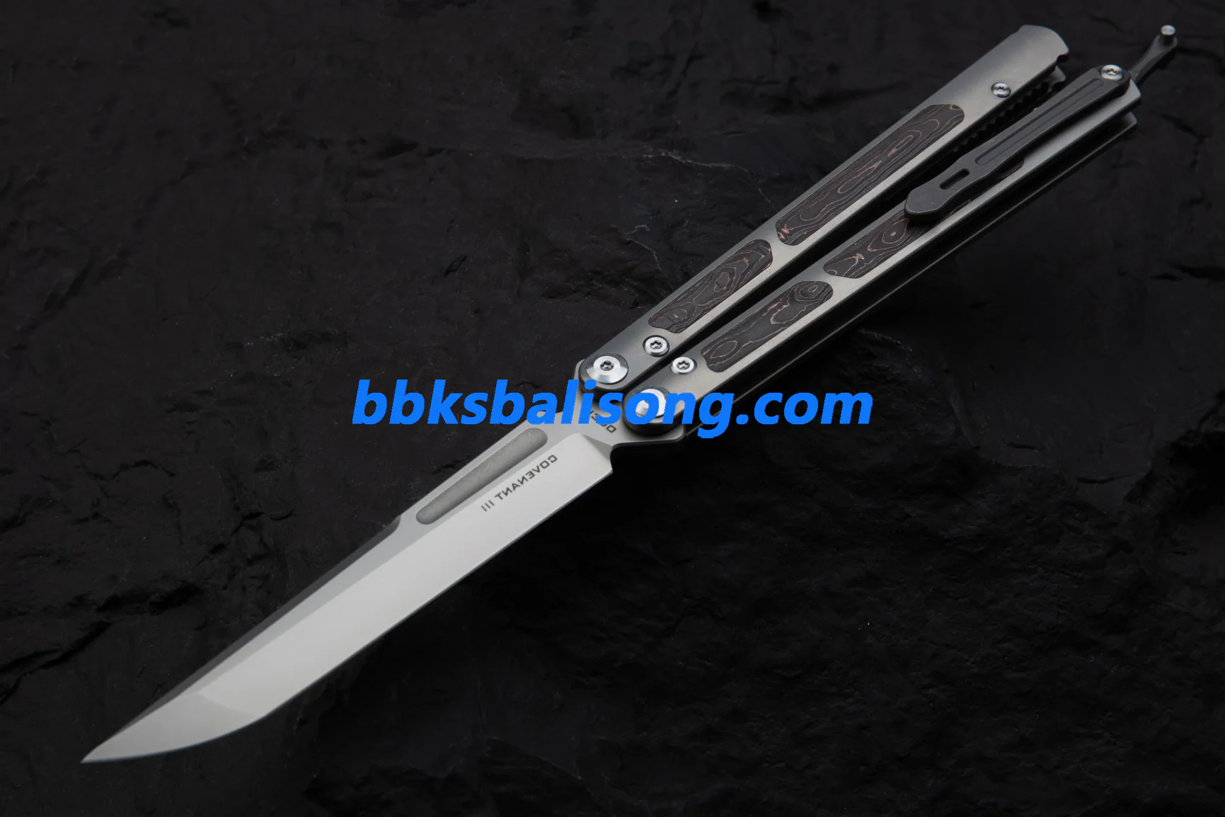 Maxace Covenant-III Balisong Butterfly Knife TC4 Handle M390 Blade Bushing System EDC Tools Folding Knives - Image 5